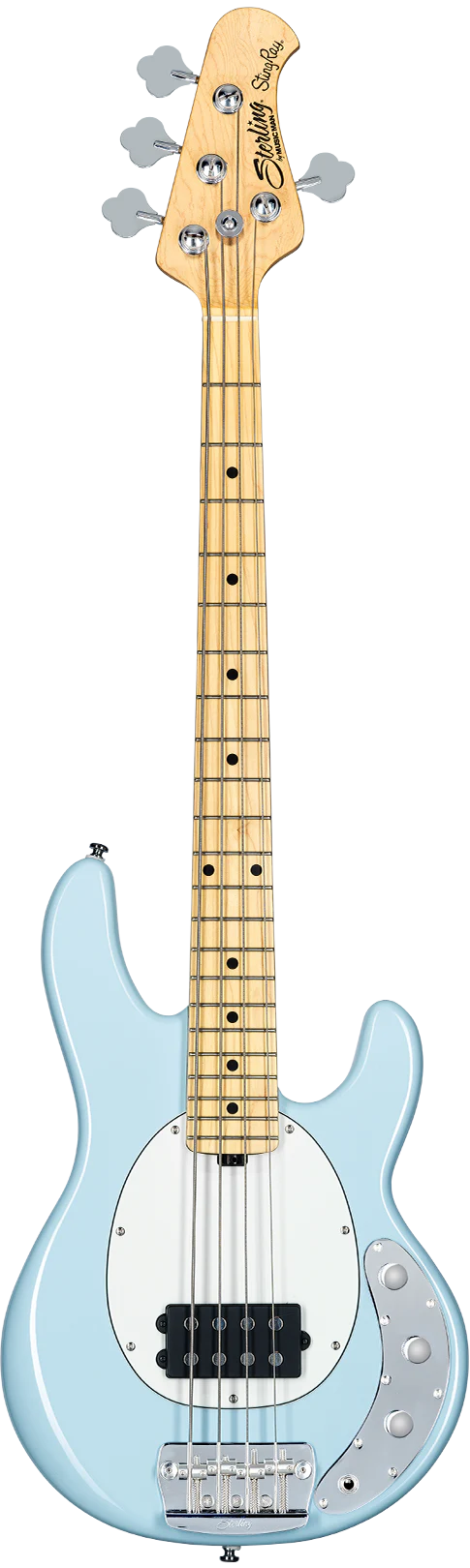 Sterling by Music Man StingRay Short Scale Bass Daphne Blue RAYSS4-DBL-M1 - Image 2