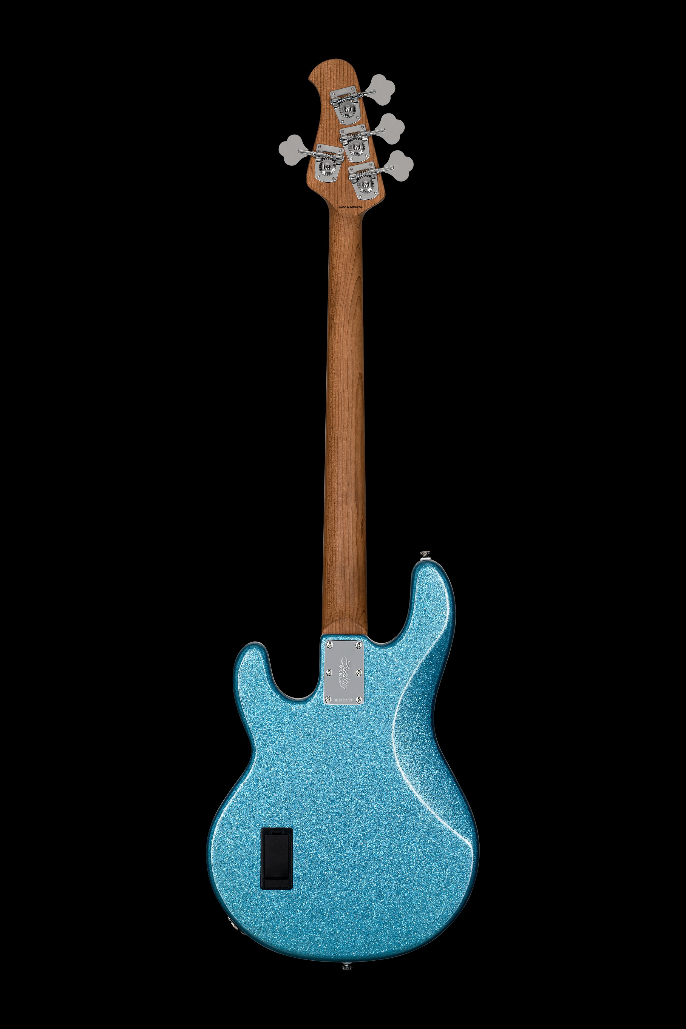 Sterling by Music Man StingRay34 Bass Blue Sparkle With Gig Bag - Image 5
