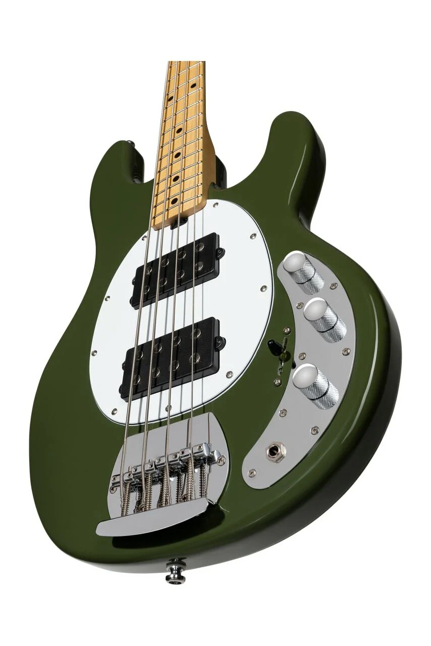Sterling by Music Man SUB Series StingRay HH Bass Olive RAY4HH-OLV-M1 - Image 3