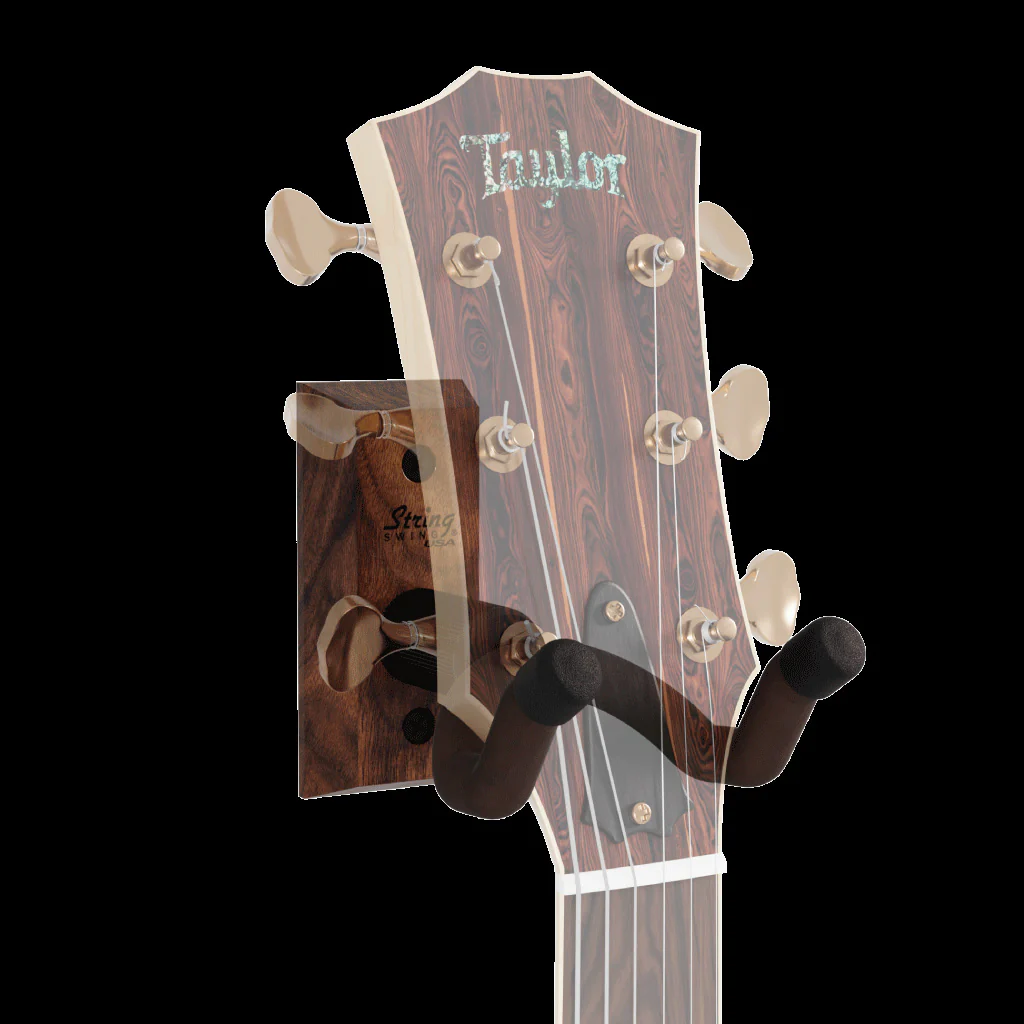 String Swing Wooden Guitar Wall Mount - Black Walnut - CC01K-BW - Image 3