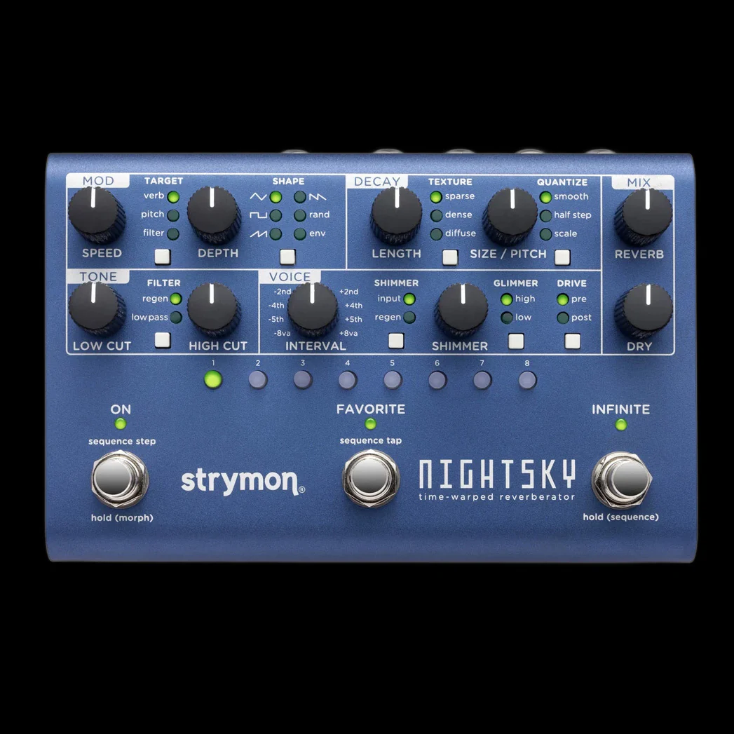 Strymon Nightsky Time-Warped Reverberator Guitar Pedal