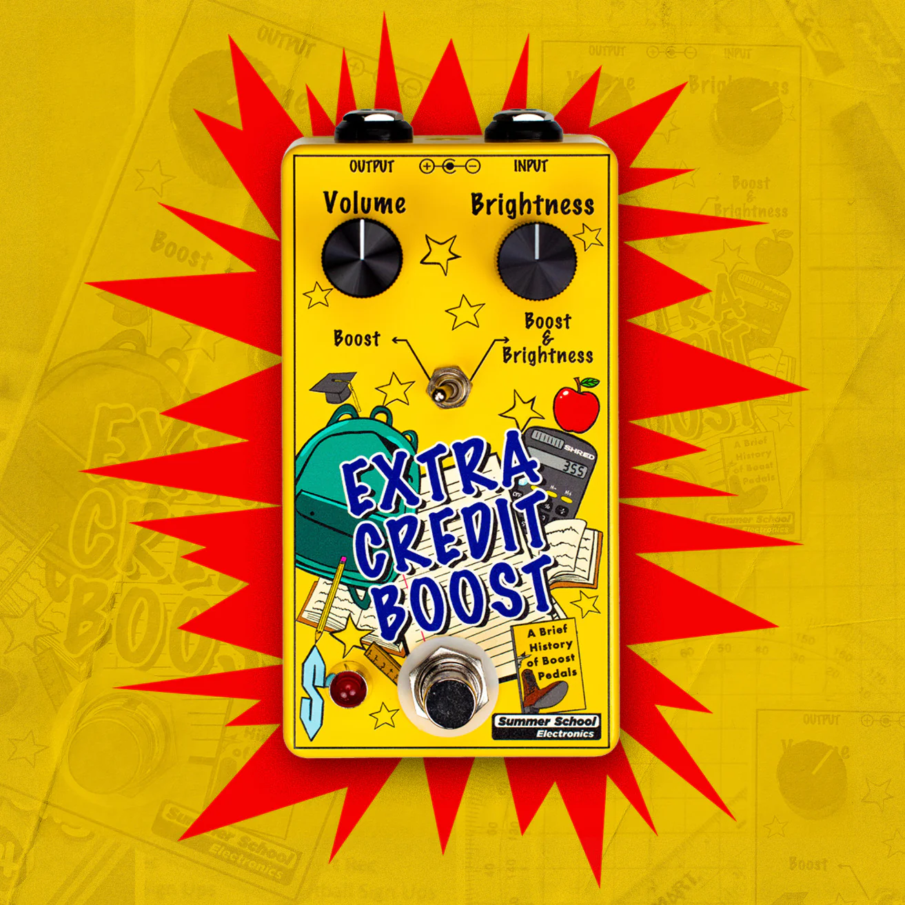 Summer School Electronics Extra Credit Boost Pedal - Image 2