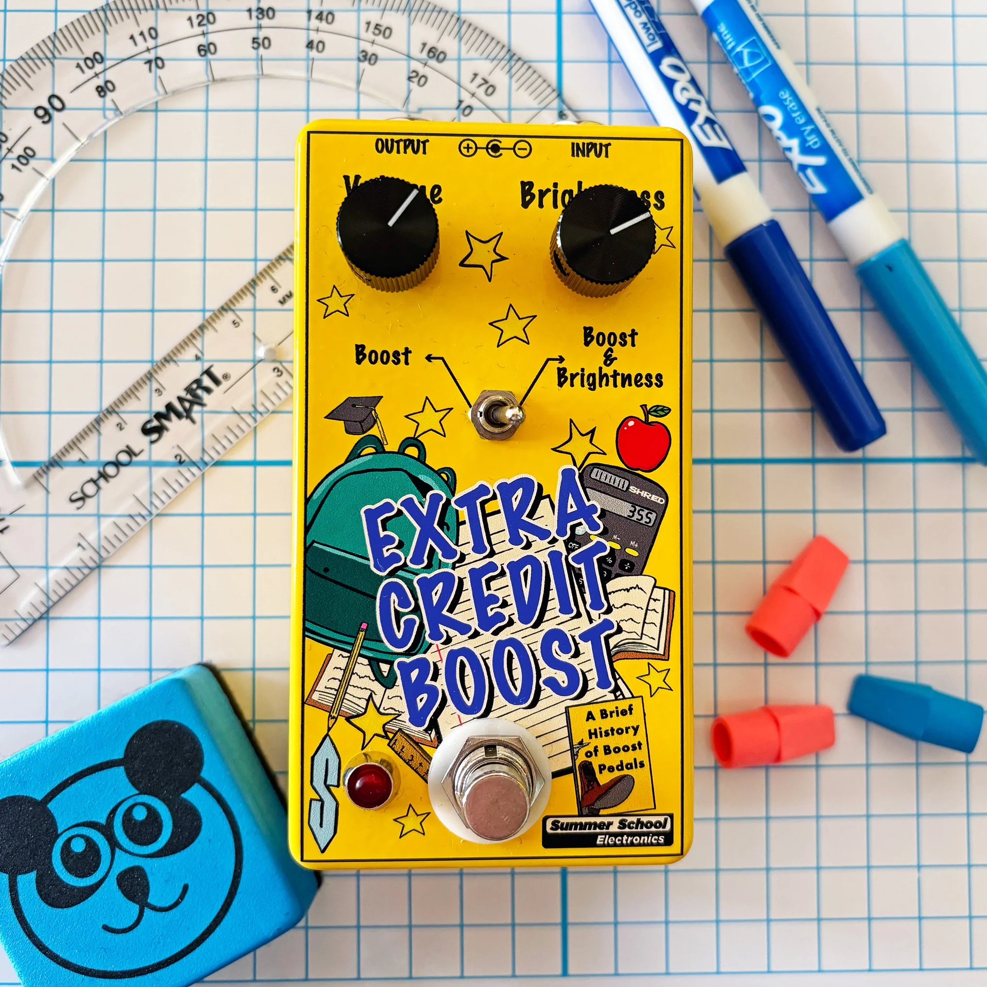 Summer School Electronics Extra Credit Boost Pedal - Image 4