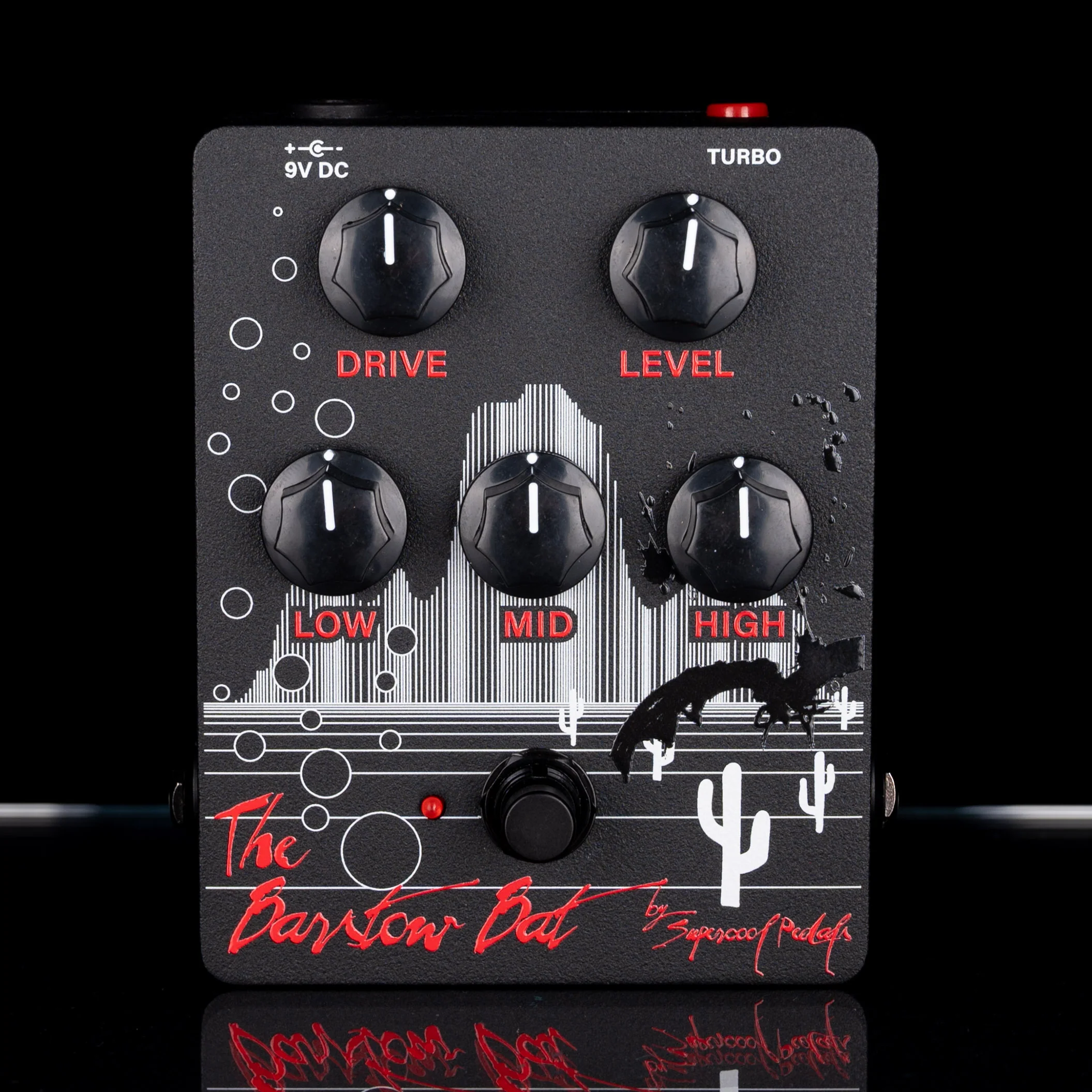 Supercool The Barstow Bat Distortion Pedal Dealer Exclusive Black