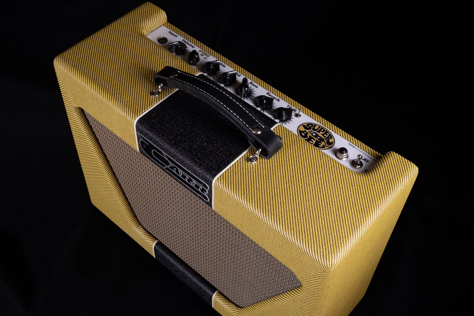 Carr 1x10 Super Bee Tweed with Black Tolex Stripe Combo Tube Guitar Amp - Image 5