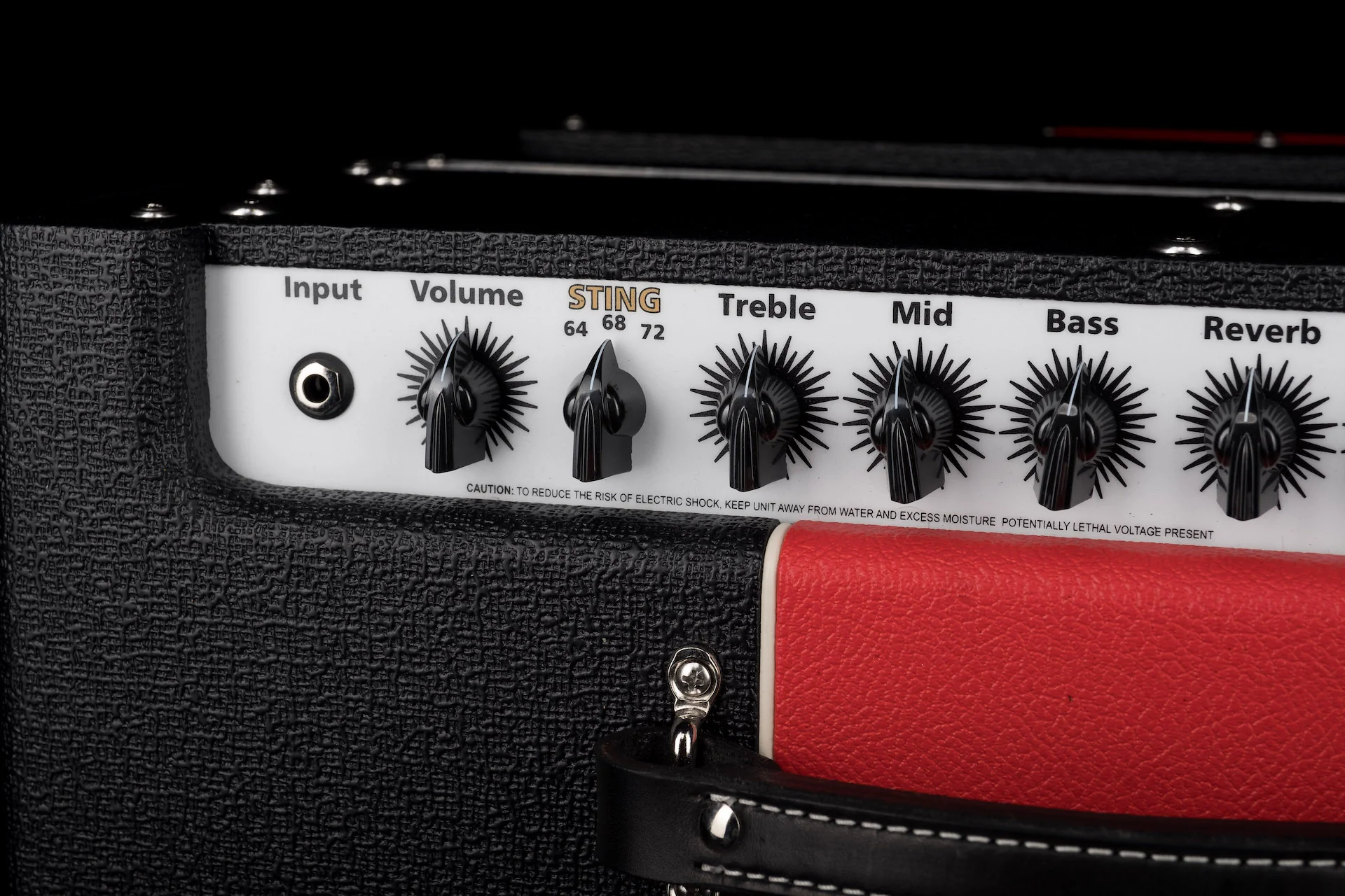 Carr 1x12 Super Bee Black with Red Stripe Tube Guitar Amp Combo - Image 6