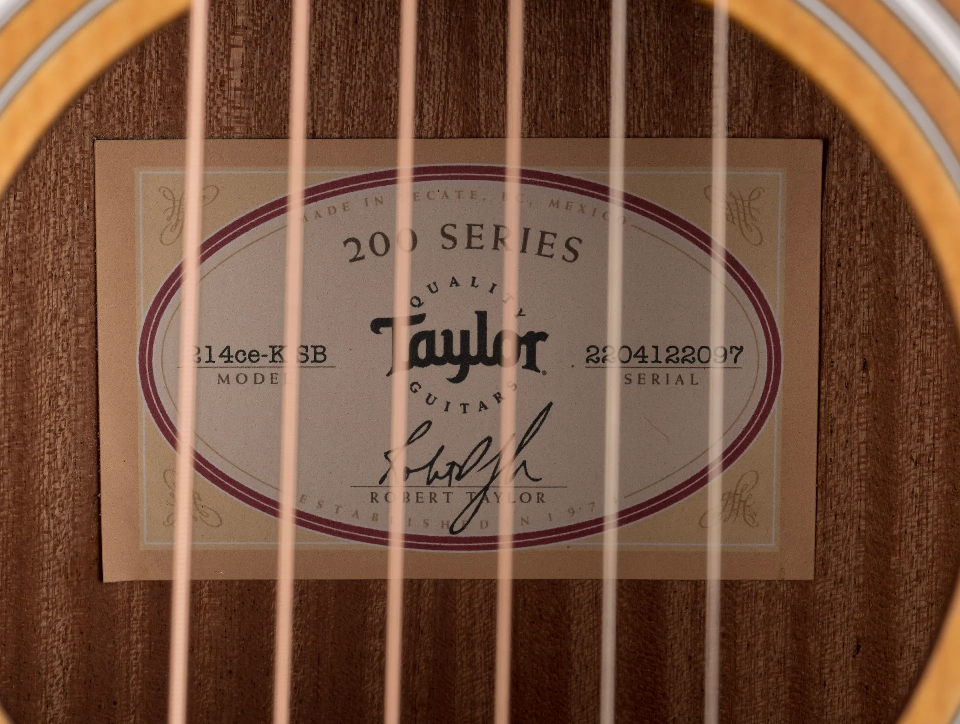 Taylor 214ce-K SB Acoustic Electric Guitar With Gig Bag - Image 10