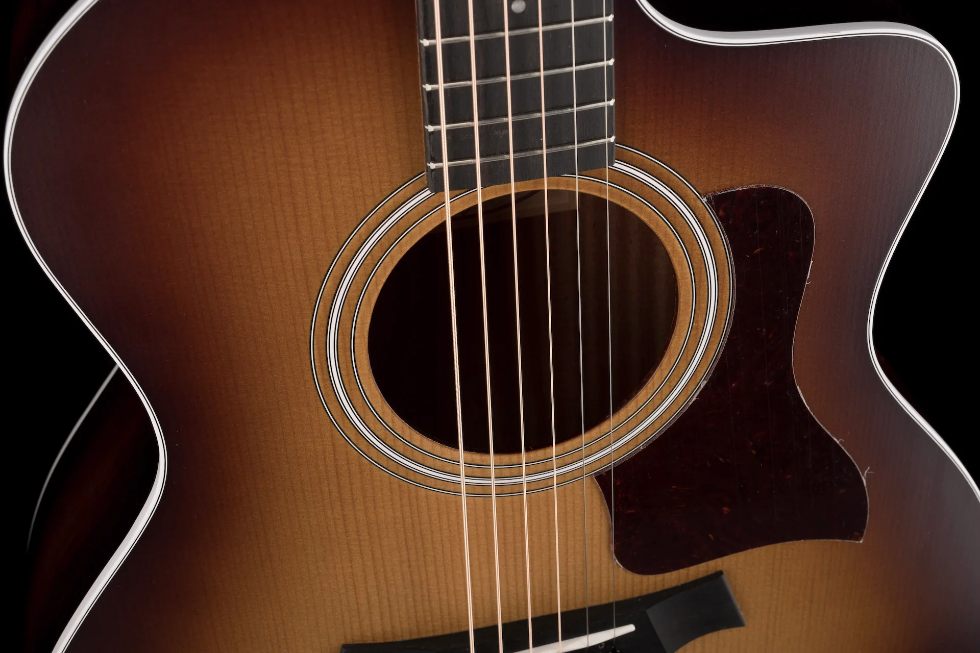 Taylor 214ce-K SB Acoustic Electric Guitar With Gig Bag - Image 6