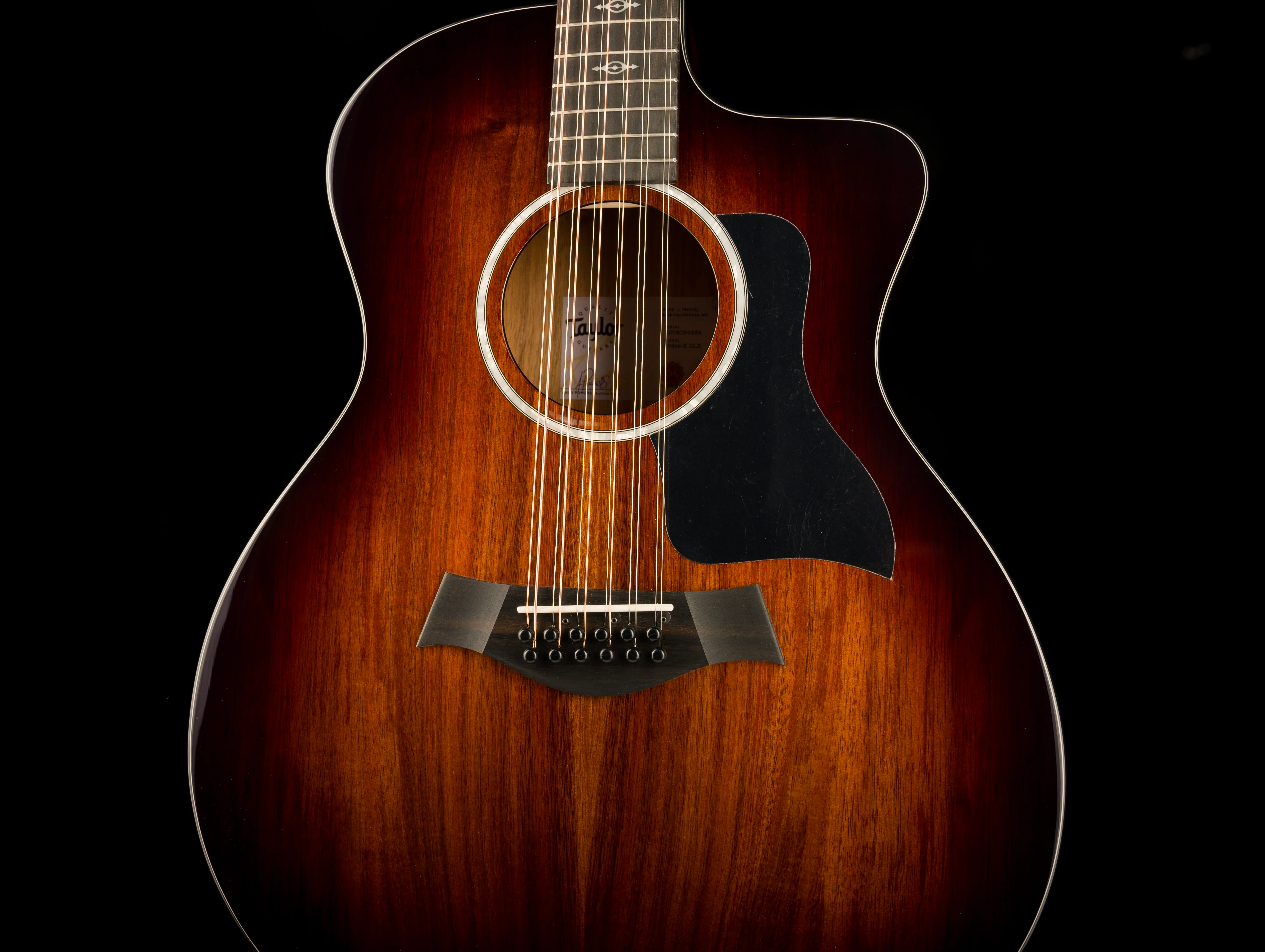 Taylor 264ce-K DLX 12-String Acoustic Electric Guitar with Case - Image 7