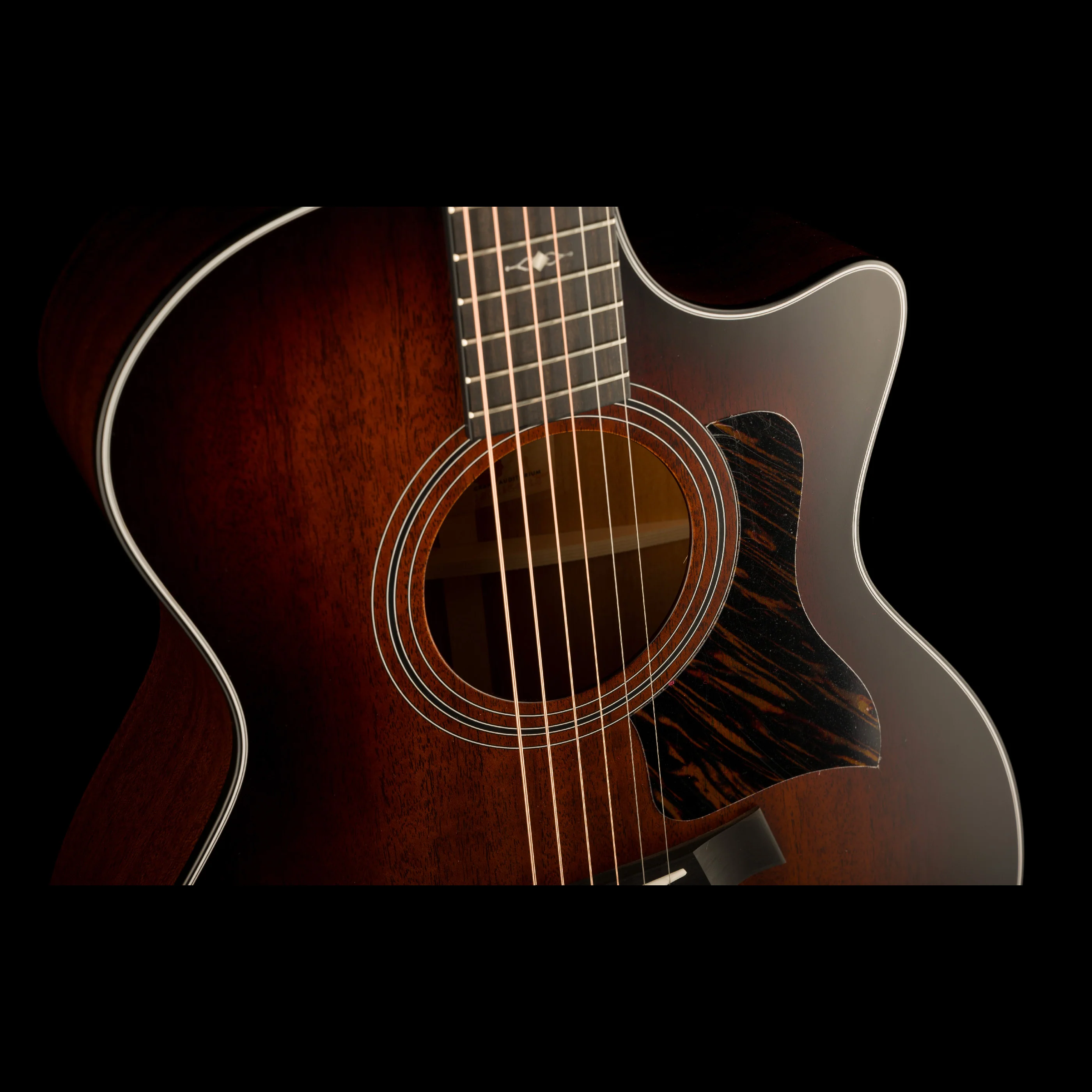 Taylor 324ce Grand Auditorium Acoustic Electric Guitar Shaded Edgeburst With Case - Serial # 1202134112  - Demo - Image 14