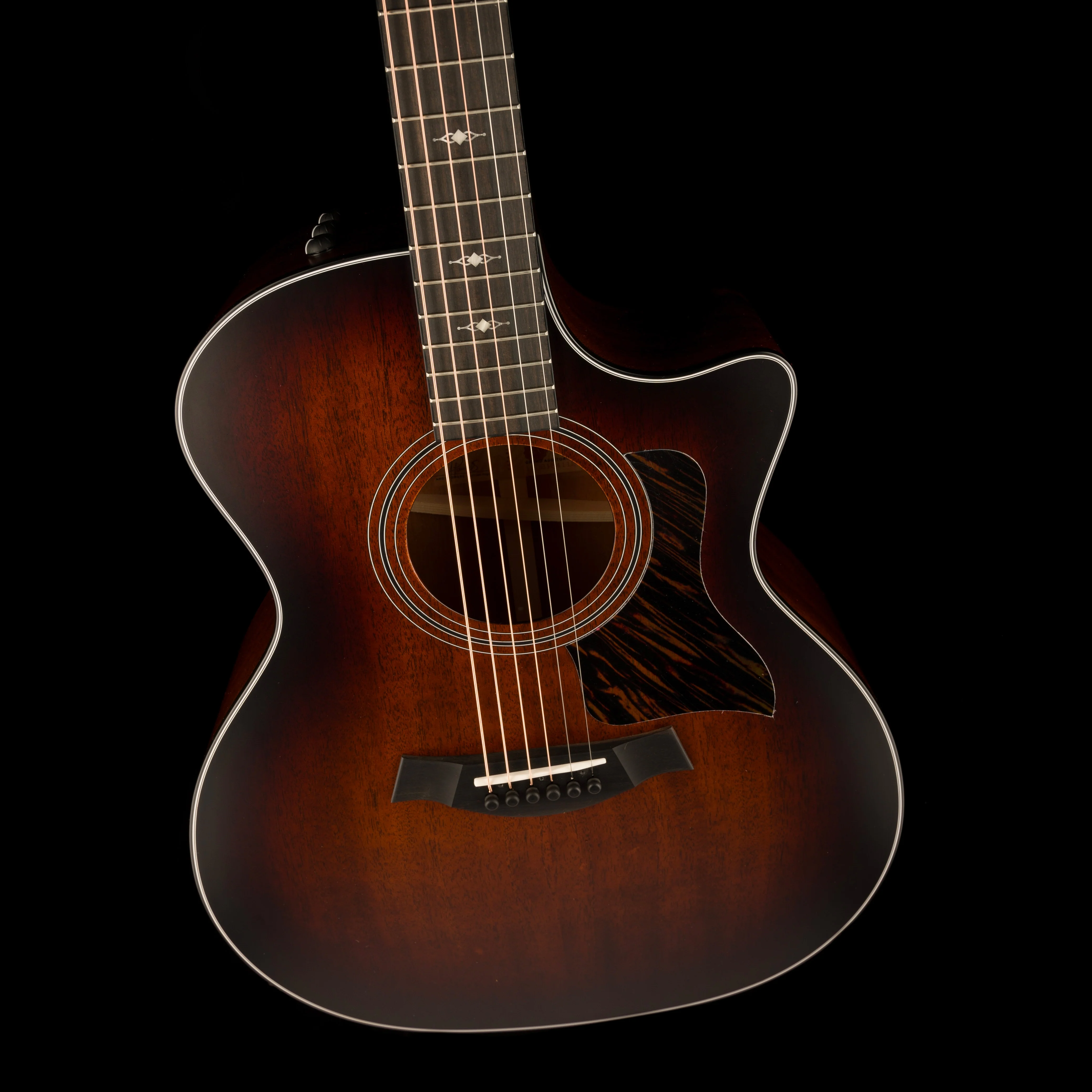 Taylor 324ce Grand Auditorium Acoustic Electric Guitar Shaded Edgeburst With Case - Serial # 1202134112  - Demo - Image 4