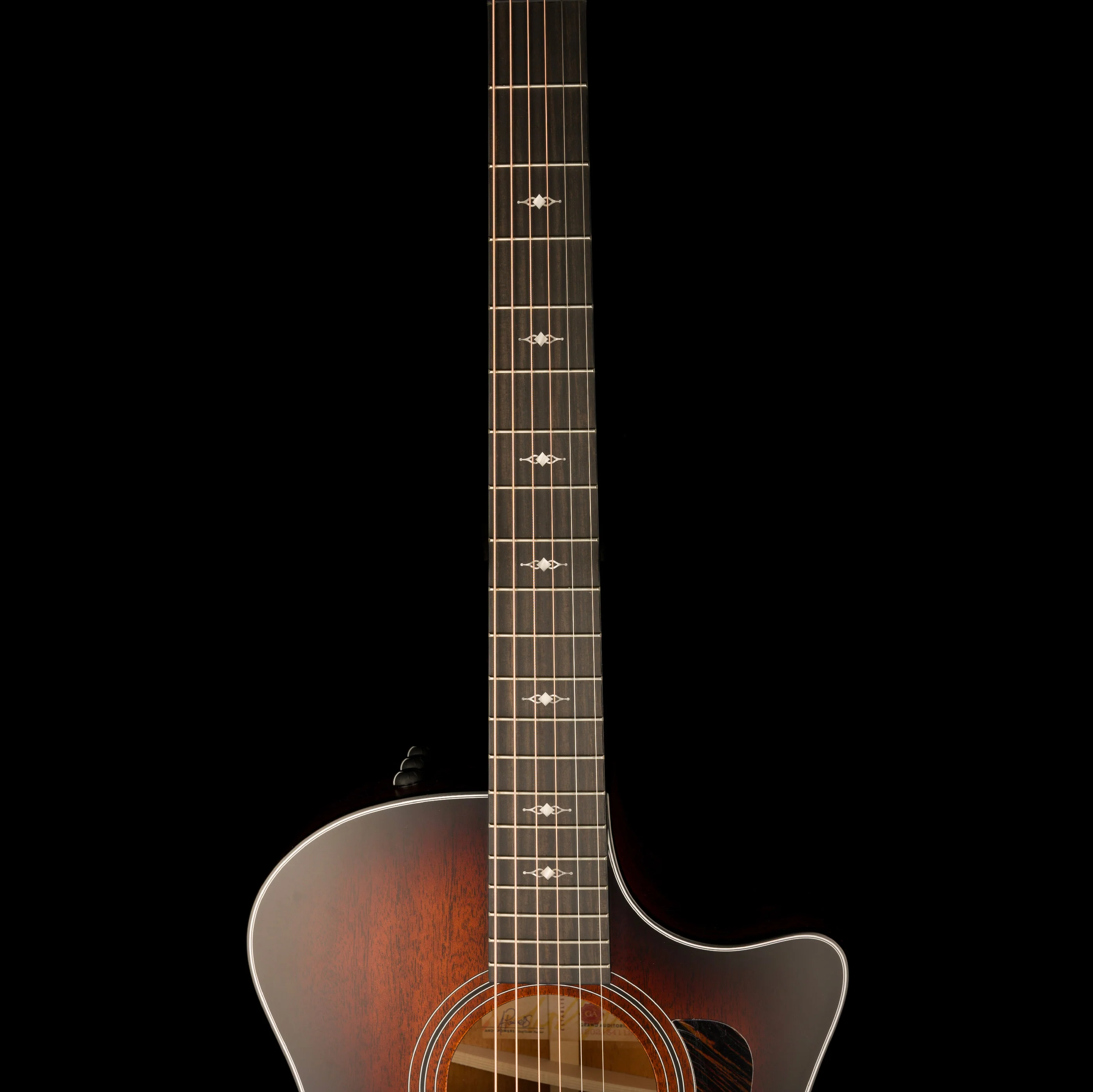 Taylor 324ce Grand Auditorium Acoustic Electric Guitar Shaded Edgeburst With Case - Serial # 1202134112  - Demo - Image 7