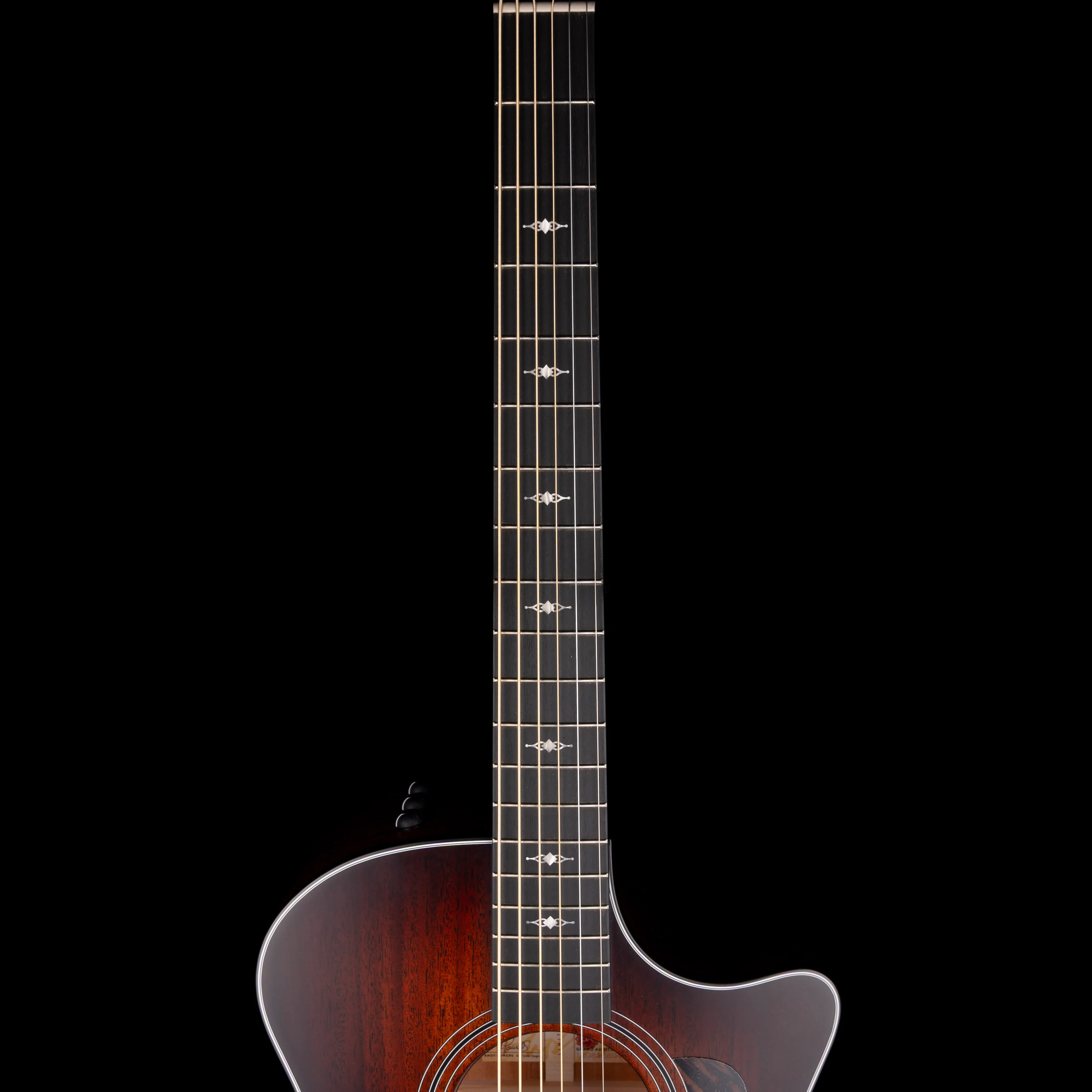 Taylor 324ce Baritone-6 LTD Shaded Edgeburst with Case - Image 9