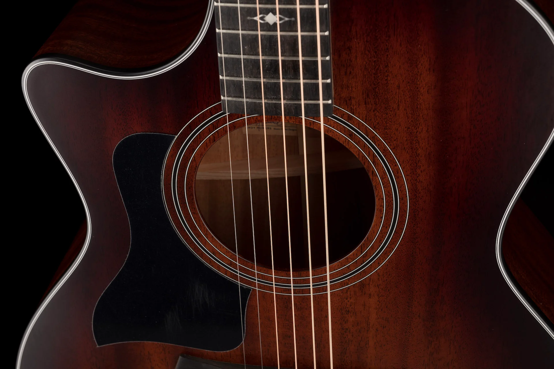 Taylor 324ce LH Left-Handed Acoustic Electric Guitar - Sunburst With Case - Image 8