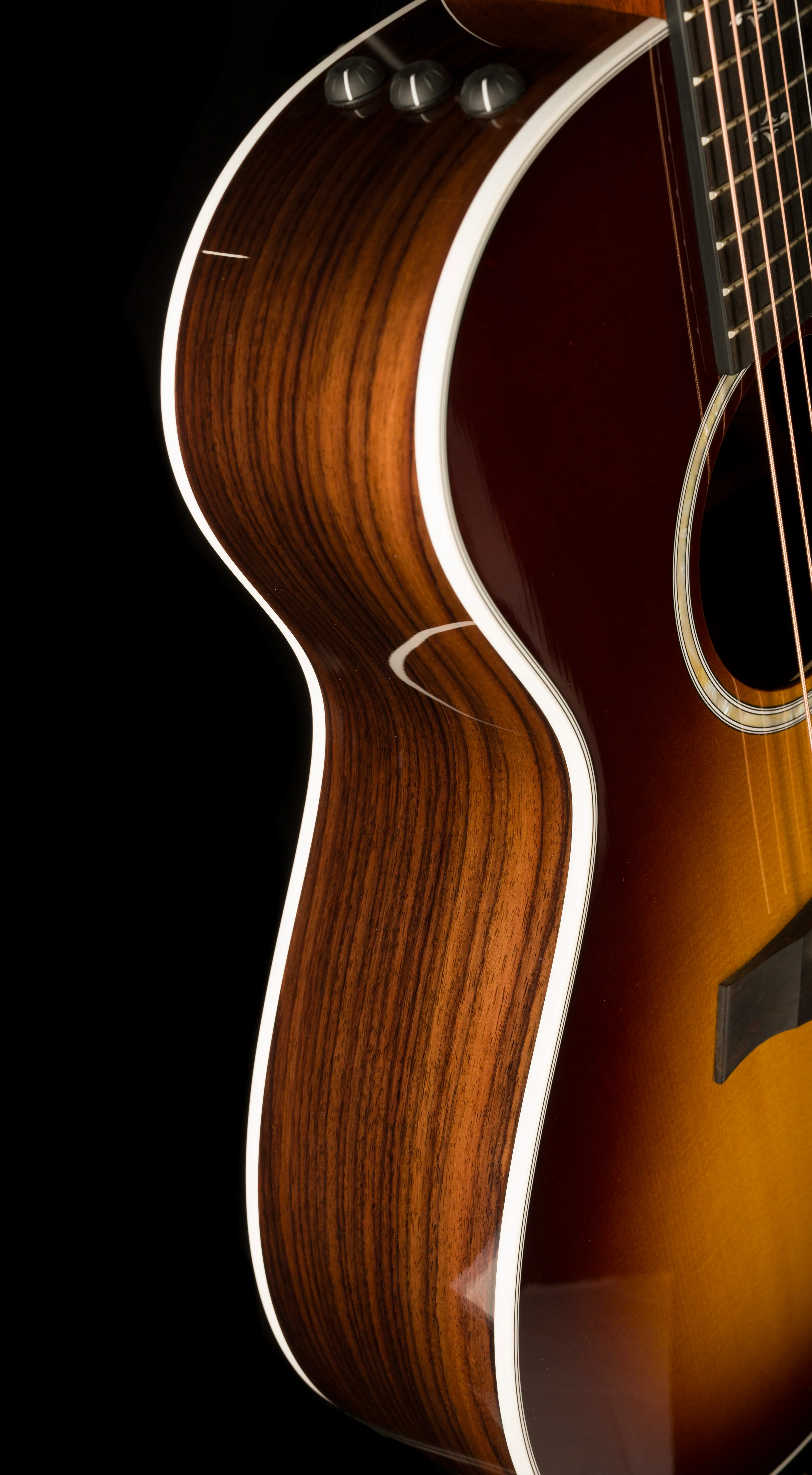 Taylor 412ce-R Grand Concert Indian Rosewood Tobacco Sunburst Acoustic Electric Guitar with Case - 1204123126  Demo - Image 10