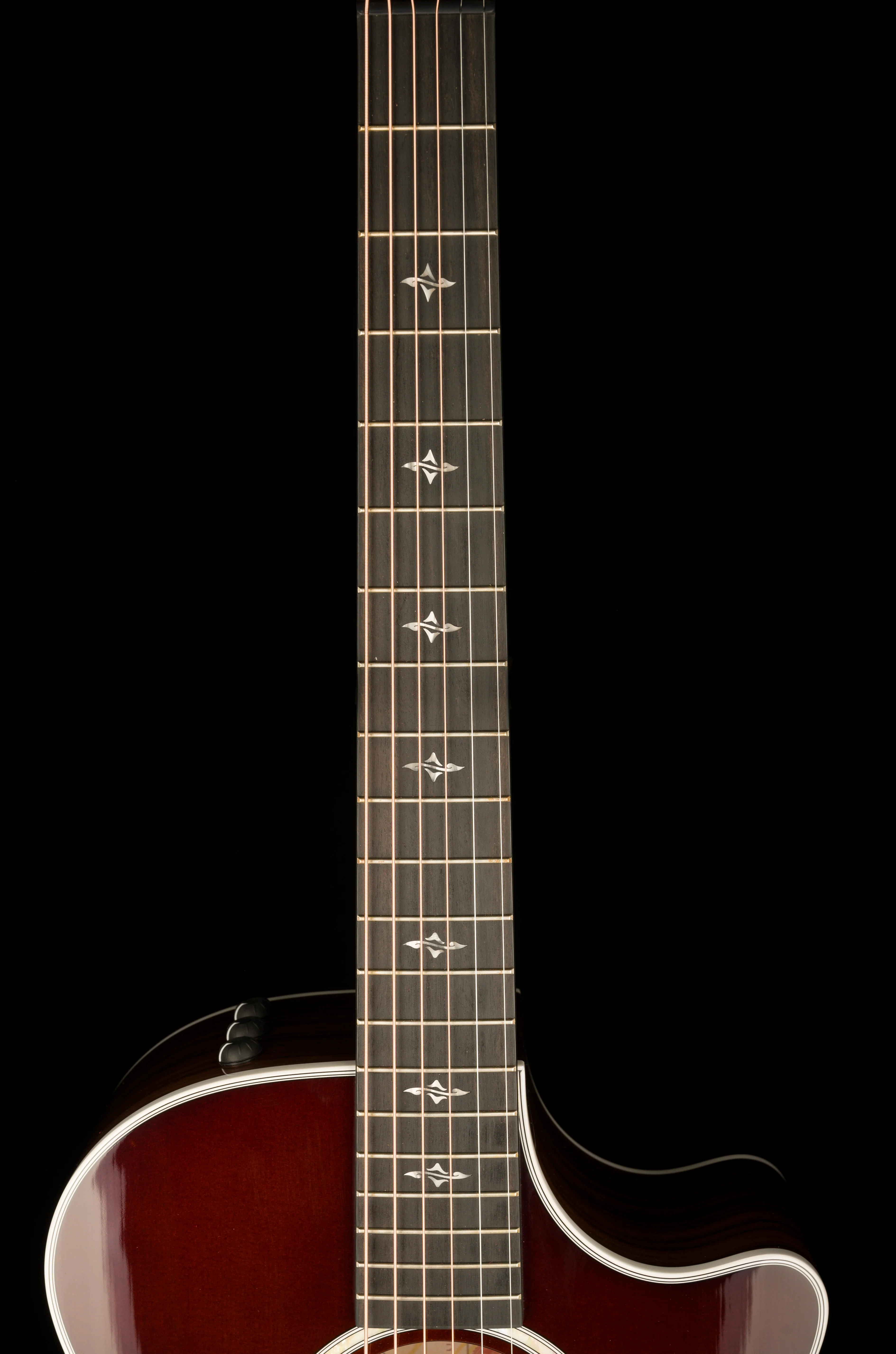 Taylor 412ce-R Grand Concert Indian Rosewood Tobacco Sunburst Acoustic Electric Guitar with Case - 1204123126  Demo - Image 13