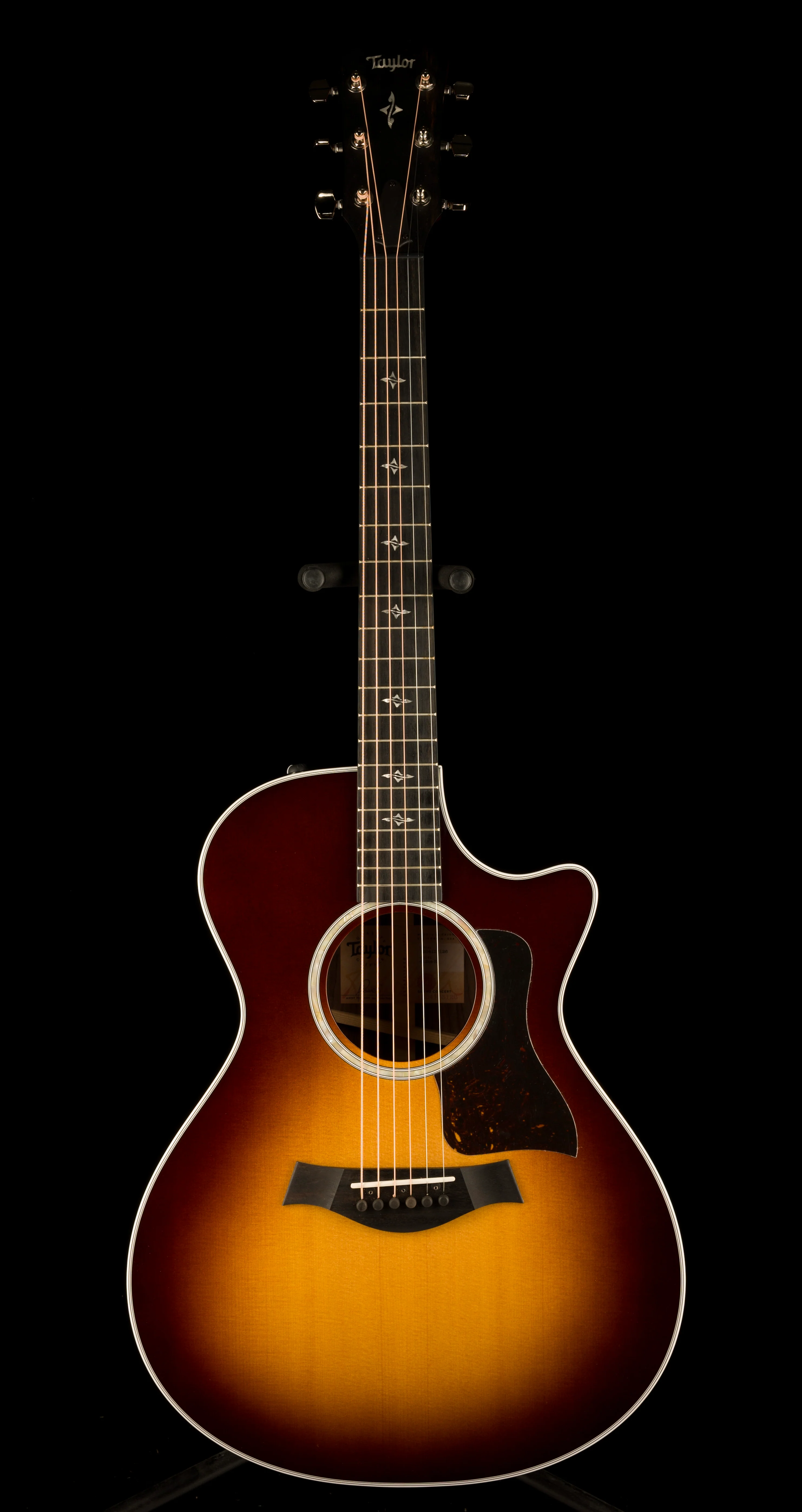 Taylor 412ce-R Grand Concert Indian Rosewood Tobacco Sunburst Acoustic Electric Guitar with Case - 1204123126  Demo - Image 3