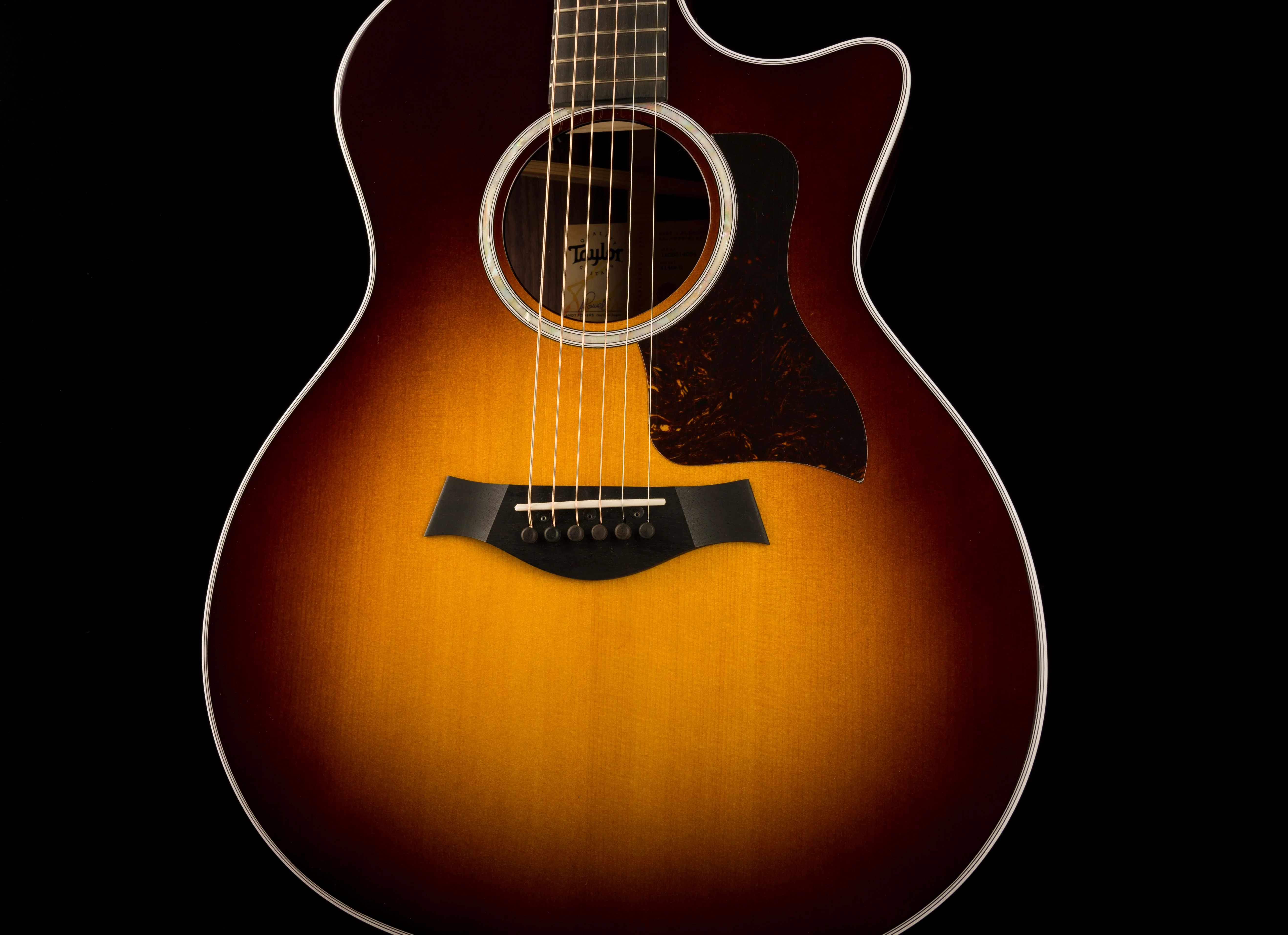 Taylor 414ce-R Tobacco Sunburst Acoustic Electric Guitar With Case - Demo Serial 1205314054 (2024) - Image 7