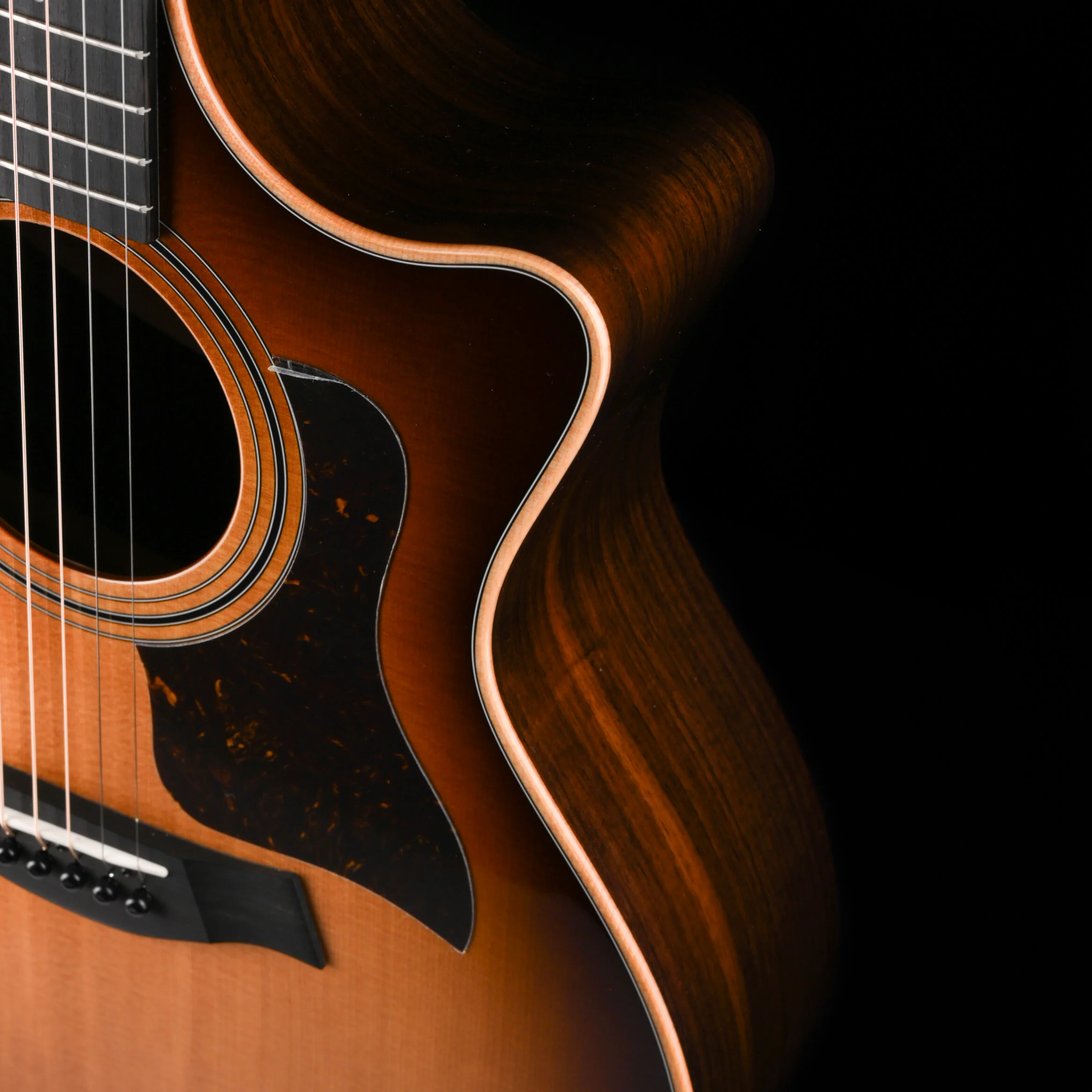 Taylor 414ce Studio Shaded Edgeburst Acoustic Electric Guitar With Soft Case - Image 6