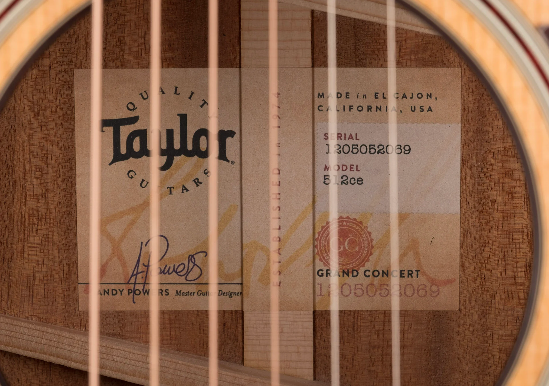Taylor 512ce Acoustic Electric Guitar With Case - Image 10