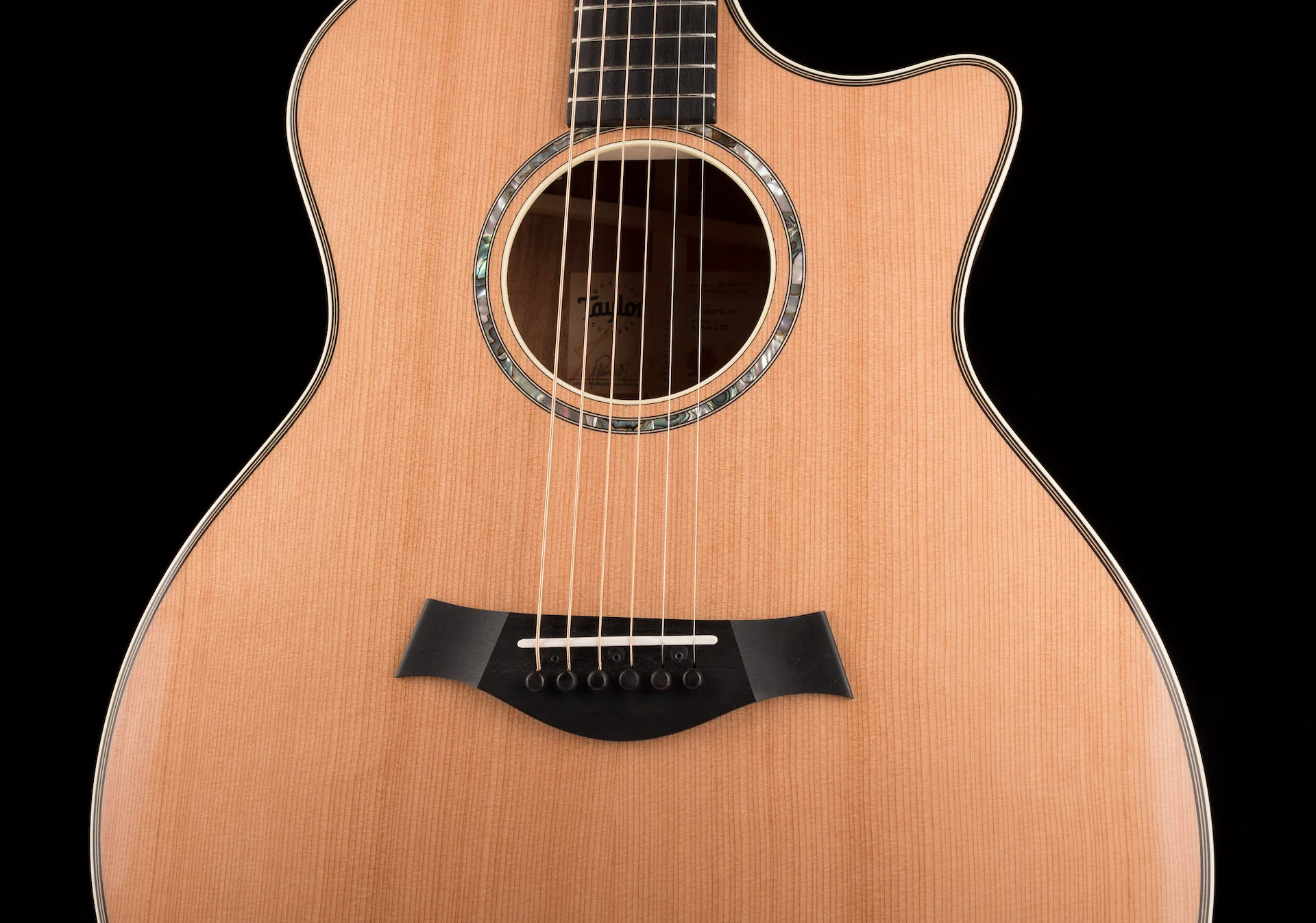 Taylor 514ce LTD Blackwood and Cedar Top (2022) Acoustic Electric Guitar With Case - Serial # 1205272172 - Image 6