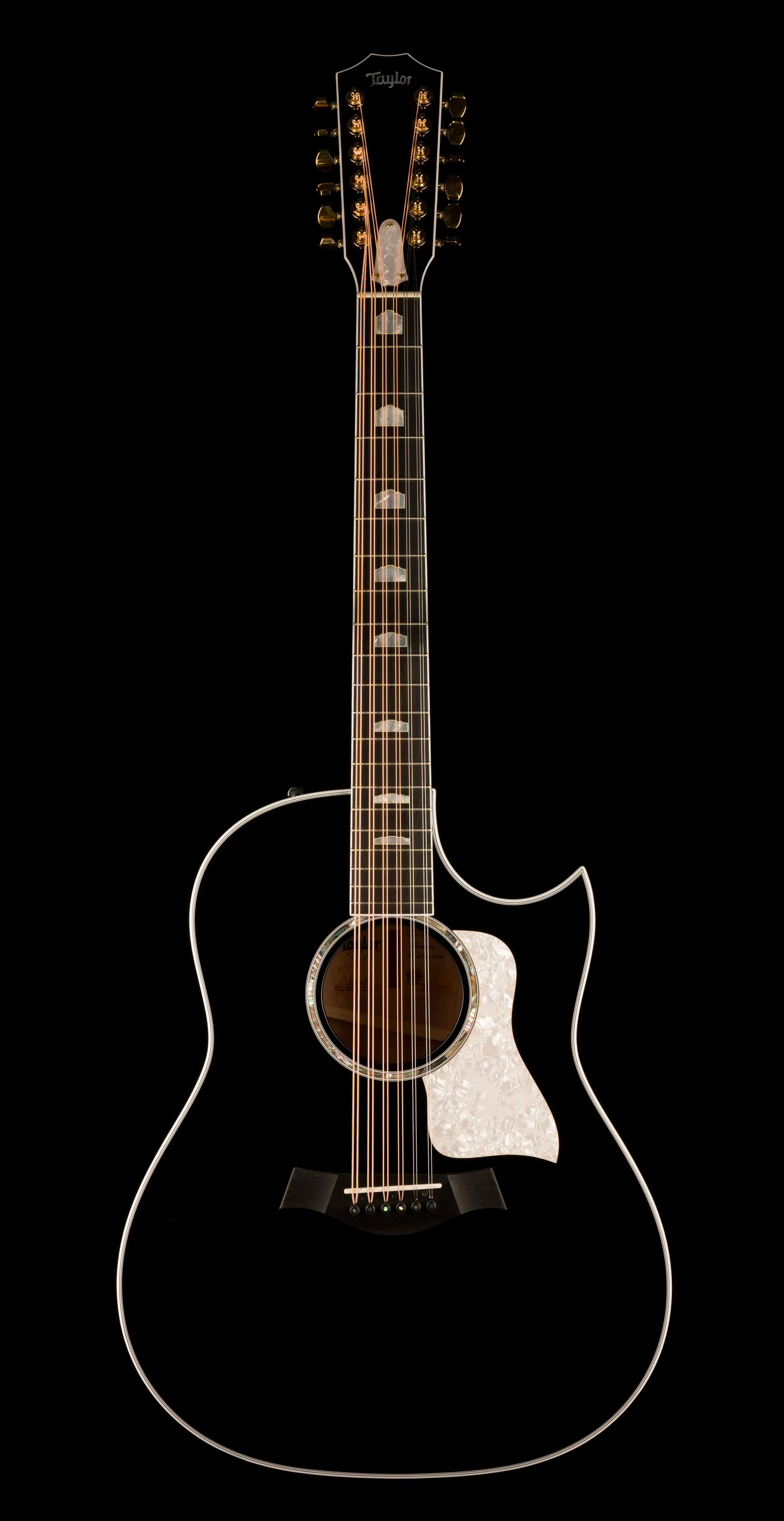 Taylor 657ce Doce Doble Big Leaf Maple Black Acoustic-Electric Guitar With Case - Demo Serial 1205294062 (2024) - Image 3