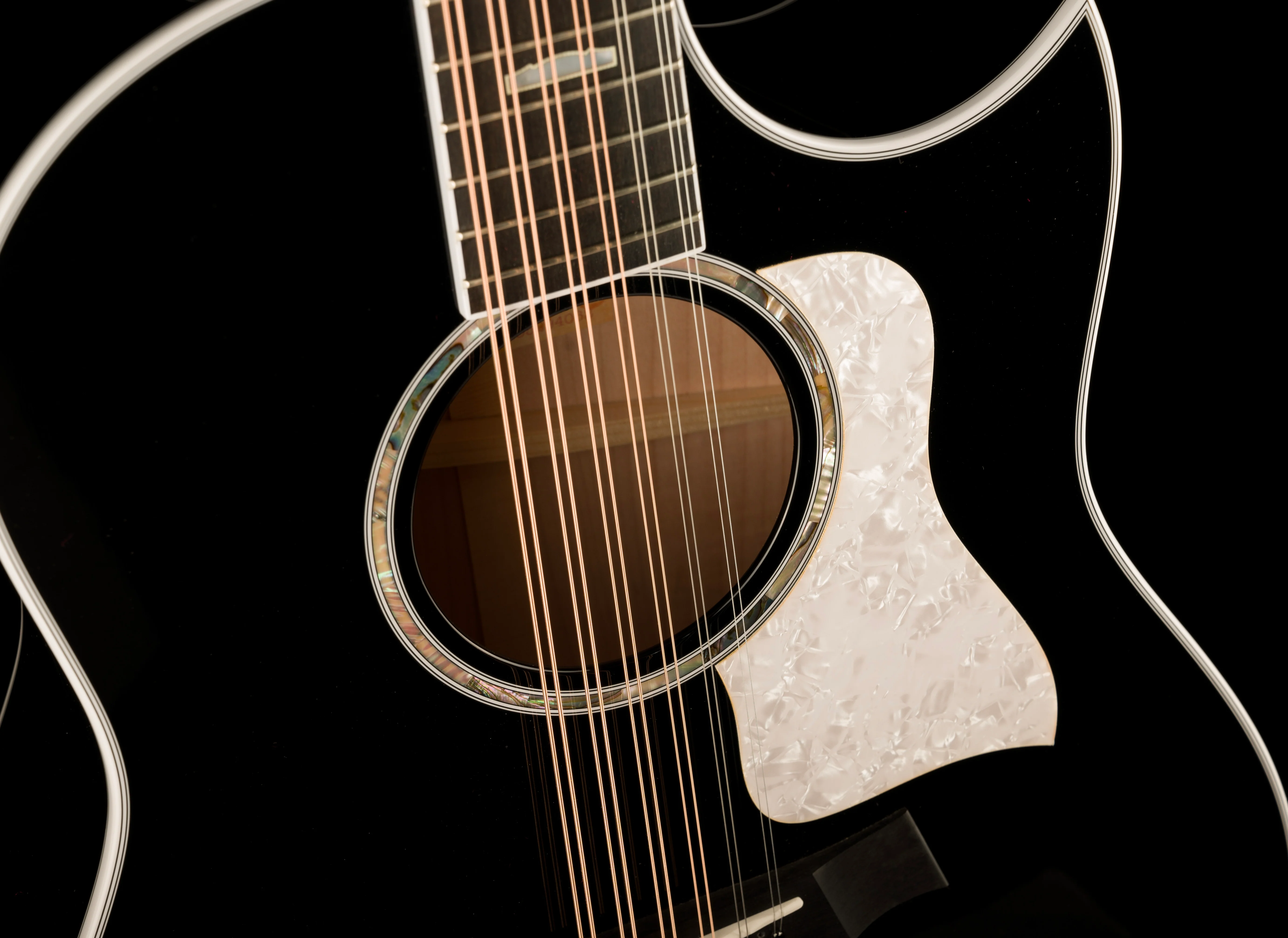 Taylor 657ce Doce Doble Big Leaf Maple Black Acoustic-Electric Guitar With Case - Demo Serial 1205294062 (2024) - Image 8