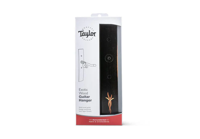 Taylor 70193 Guitar Hanger Ebony Bouquet Myrtlewood/Boxwood Inlay - Image 4