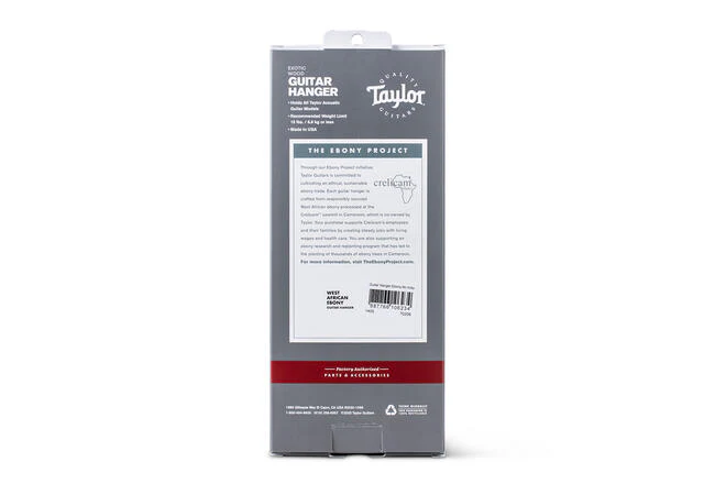 Taylor 70206 Guitar Hanger Ebony No Inlay - Image 5