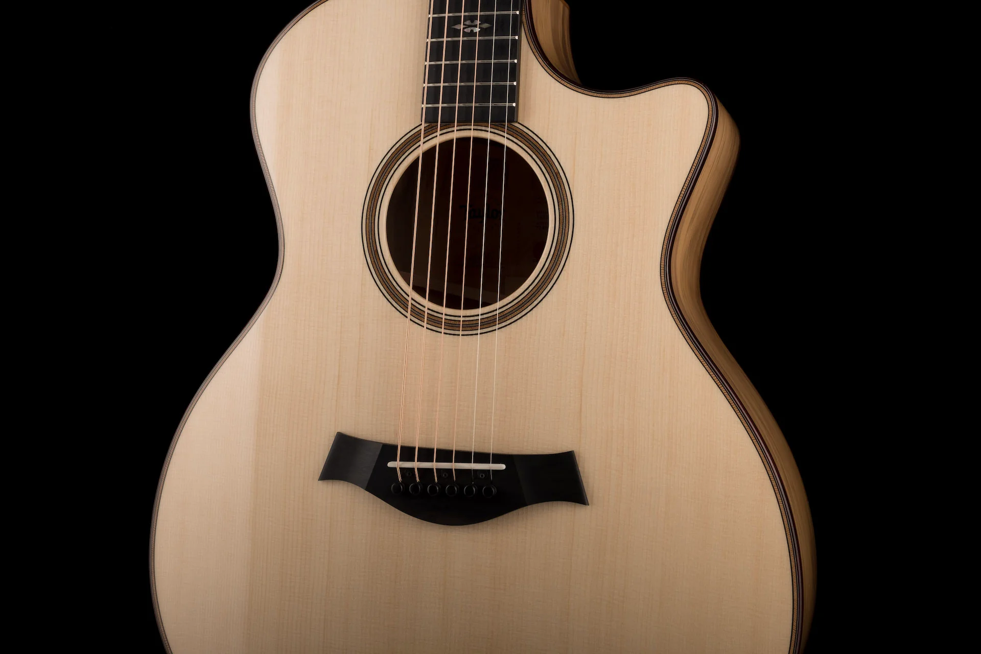 Taylor 714ce Limited Tasmanian Blackheart Sassafras and Lutz Top (2021) Acoustic Electric Guitar With Case - Serial # 1210221182 - Image 5
