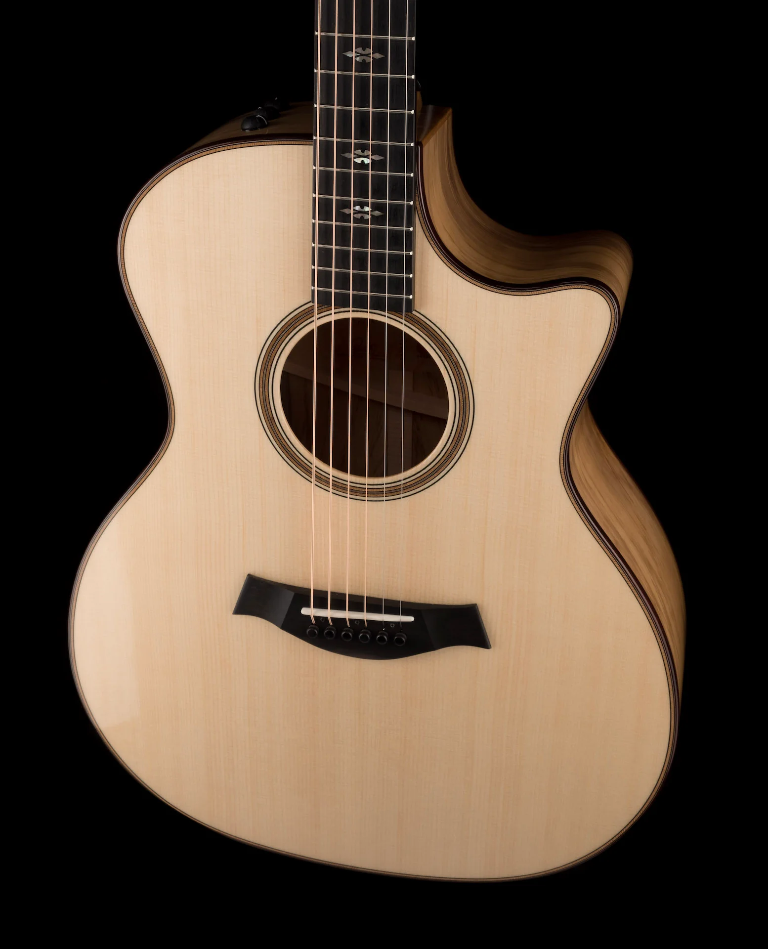 Taylor 714ce Limited Tasmanian Blackheart Sassafras and Lutz Top (2021) Acoustic Electric Guitar With Case - Serial # 1210221182 - Image 7