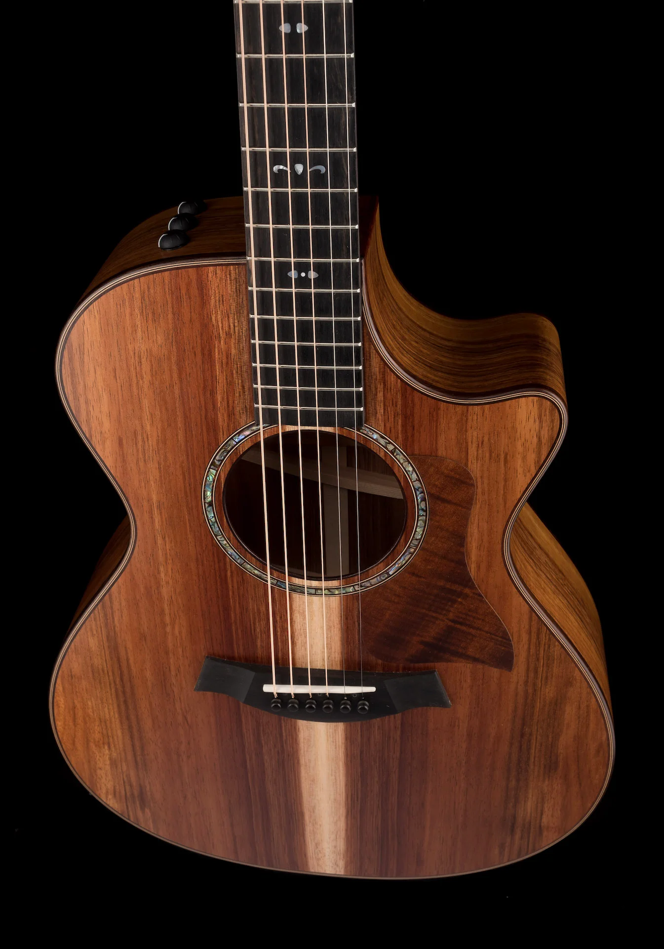 Taylor 722ce Koa Grand Concert Acoustic Electric Guitar With Case - Demo - Image 5