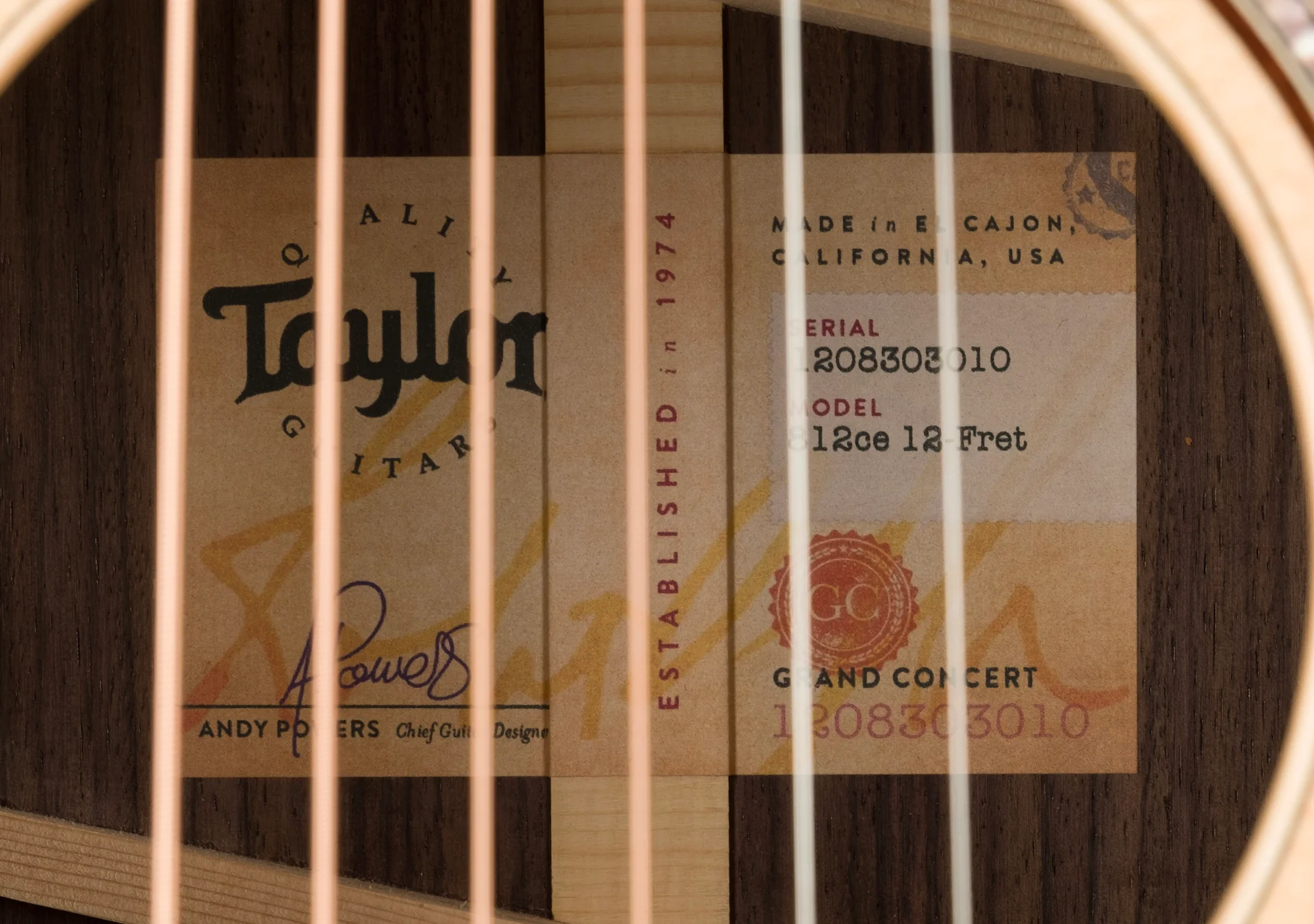 Taylor 812ce 12-Fret Acoustic Electric Guitar With Case - Demo - Image 12