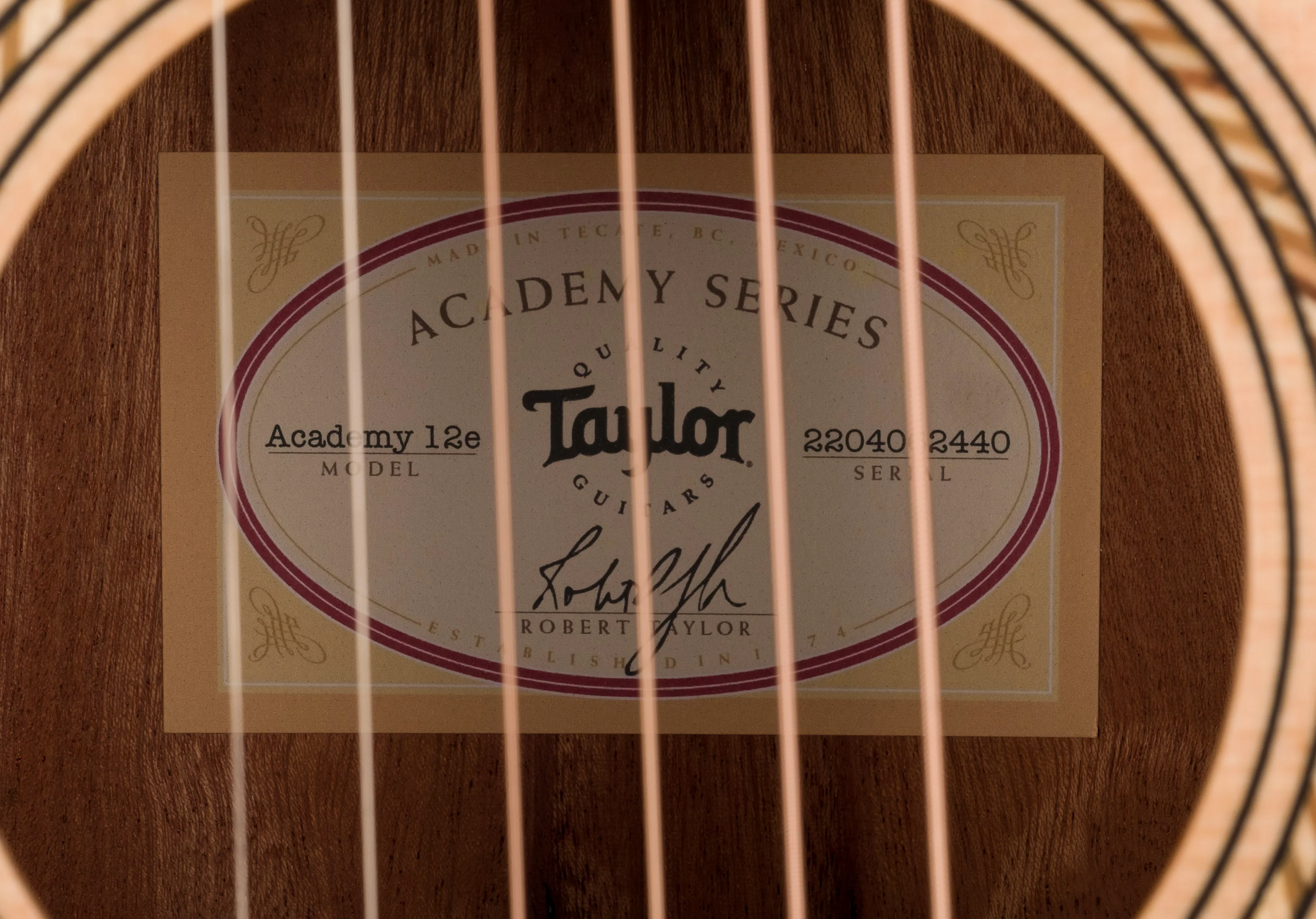 Taylor Academy 12e Left-Handed Acoustic Electric Guitar WIth Gig Bag - Image 10