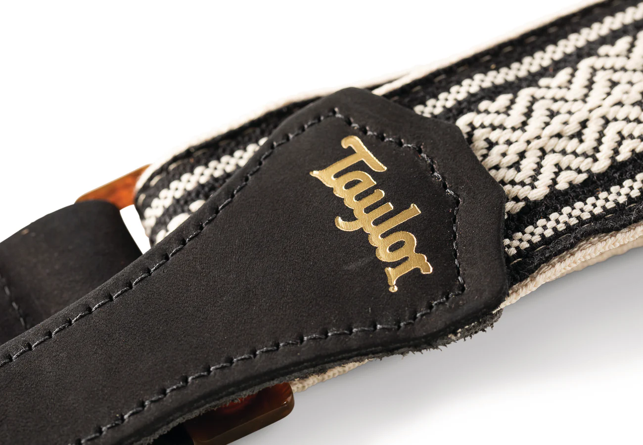 Taylor Academy Strap White/Black Jacquard Cotton 2" - Image 2