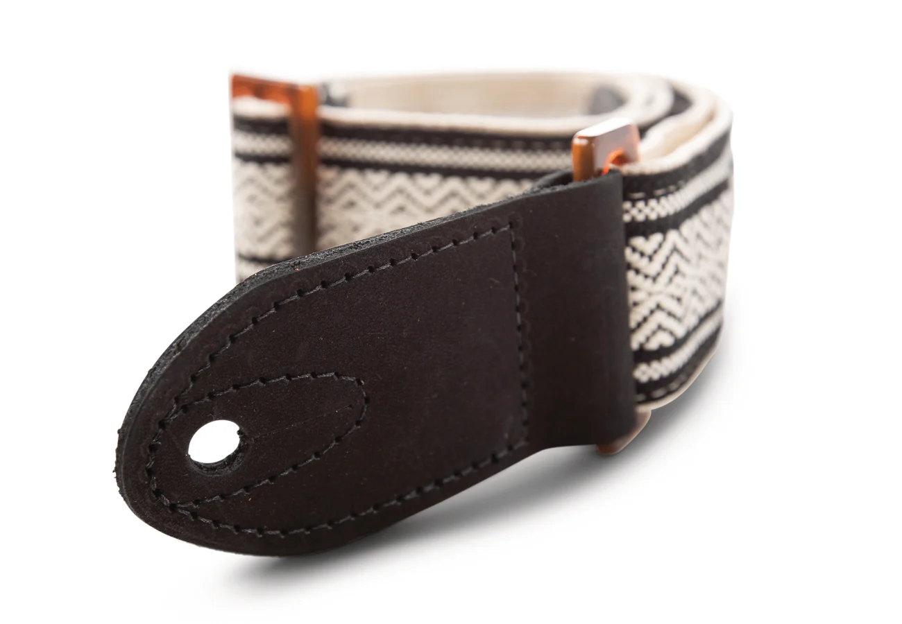Taylor Academy Strap White/Black Jacquard Cotton 2" - Image 4