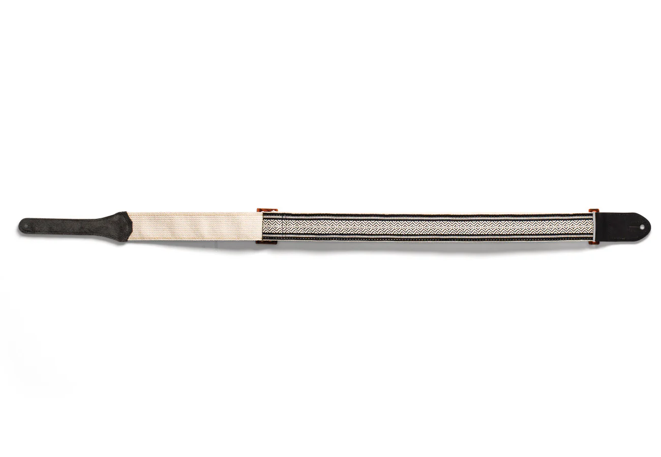 Taylor Academy Strap White/Black Jacquard Cotton 2" - Image 7