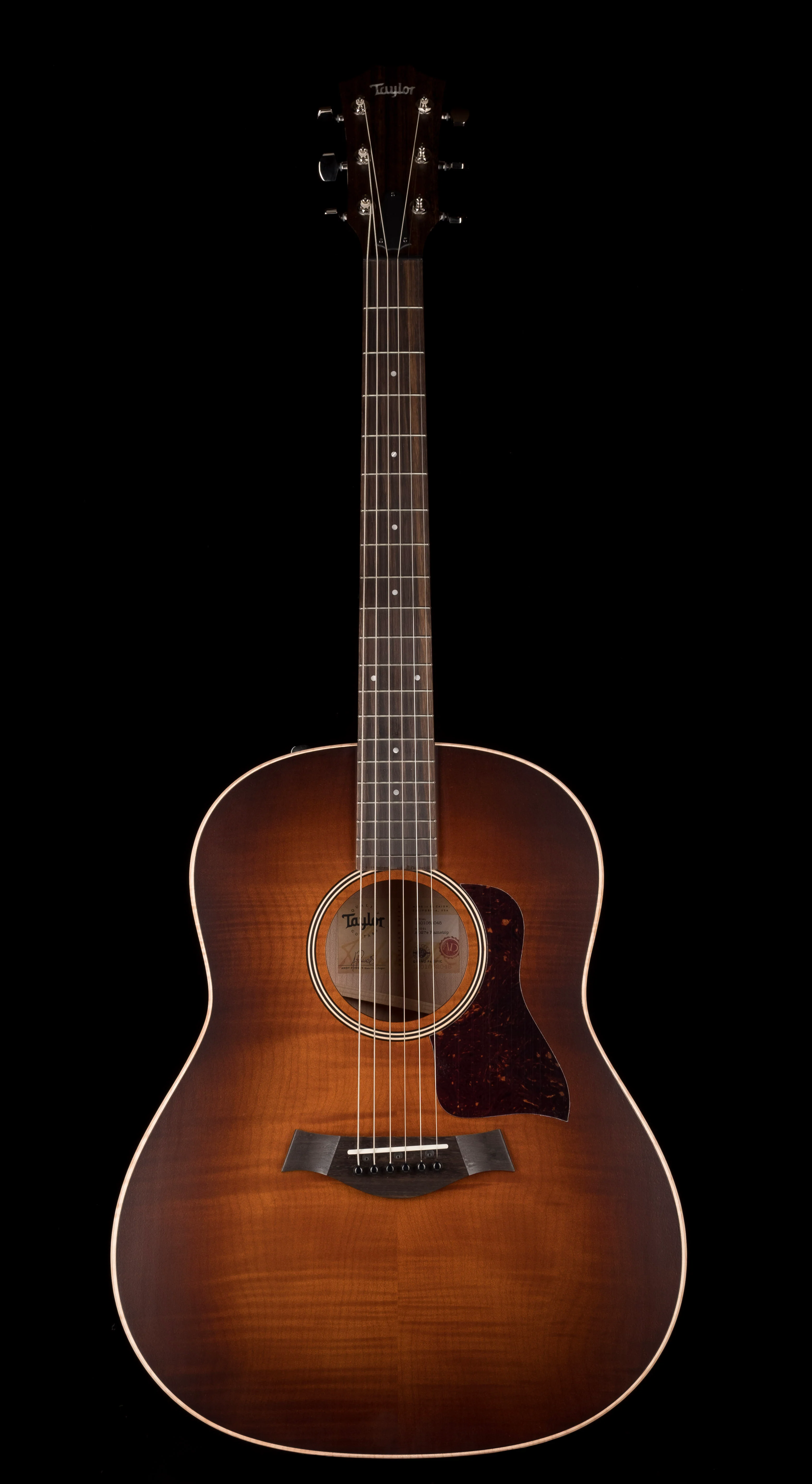 Taylor American Dream AD27e Flametop Woodsmoke (2022) Acoustic Electric Guitar With Aerocase - Serial # 1201062045 - Image 2