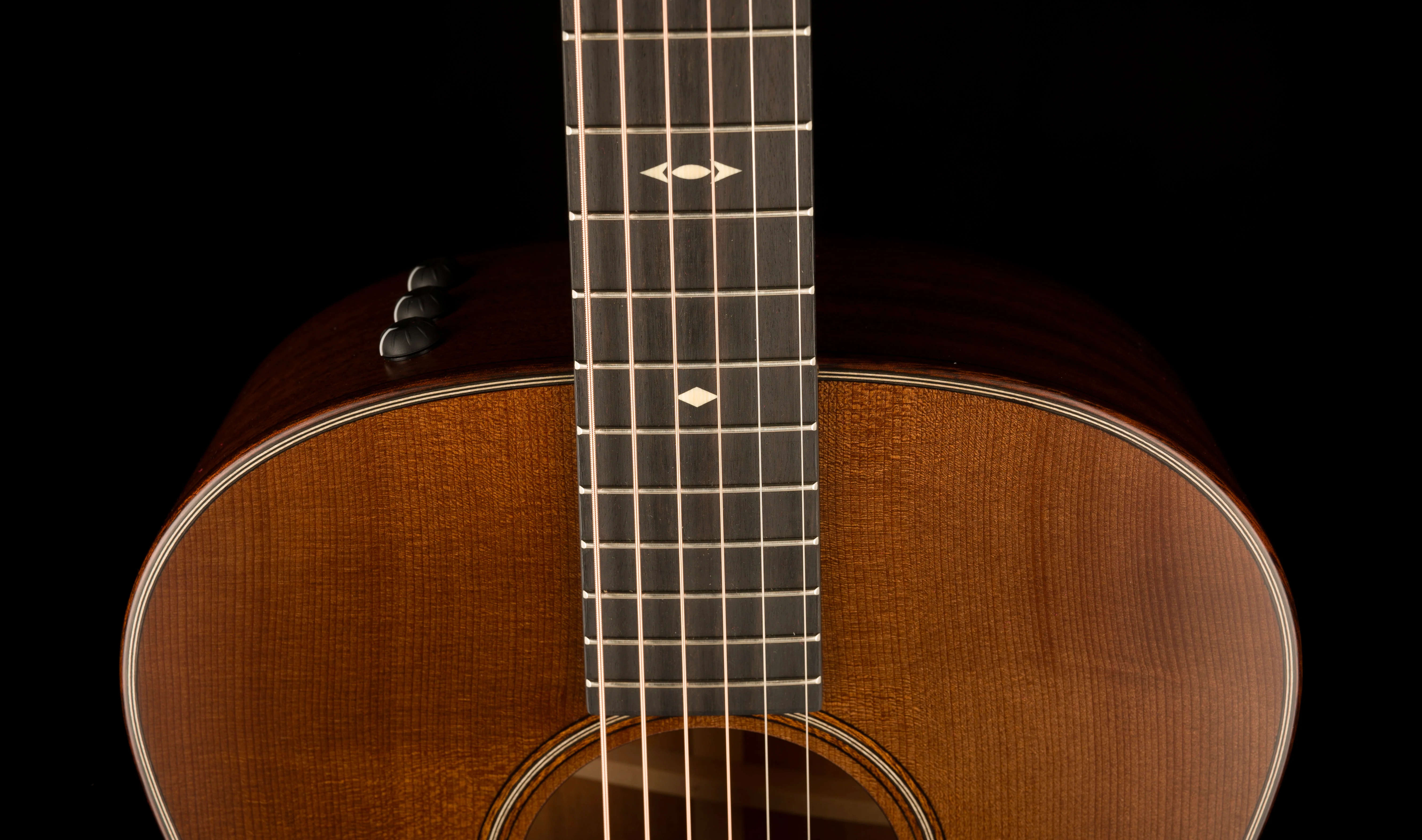 Taylor Builder's Edition 517e Grand Pacific Wild Honey Burst Acoustic Electric Guitar With Case - Serial # 1203054108  - Demo - Image 4