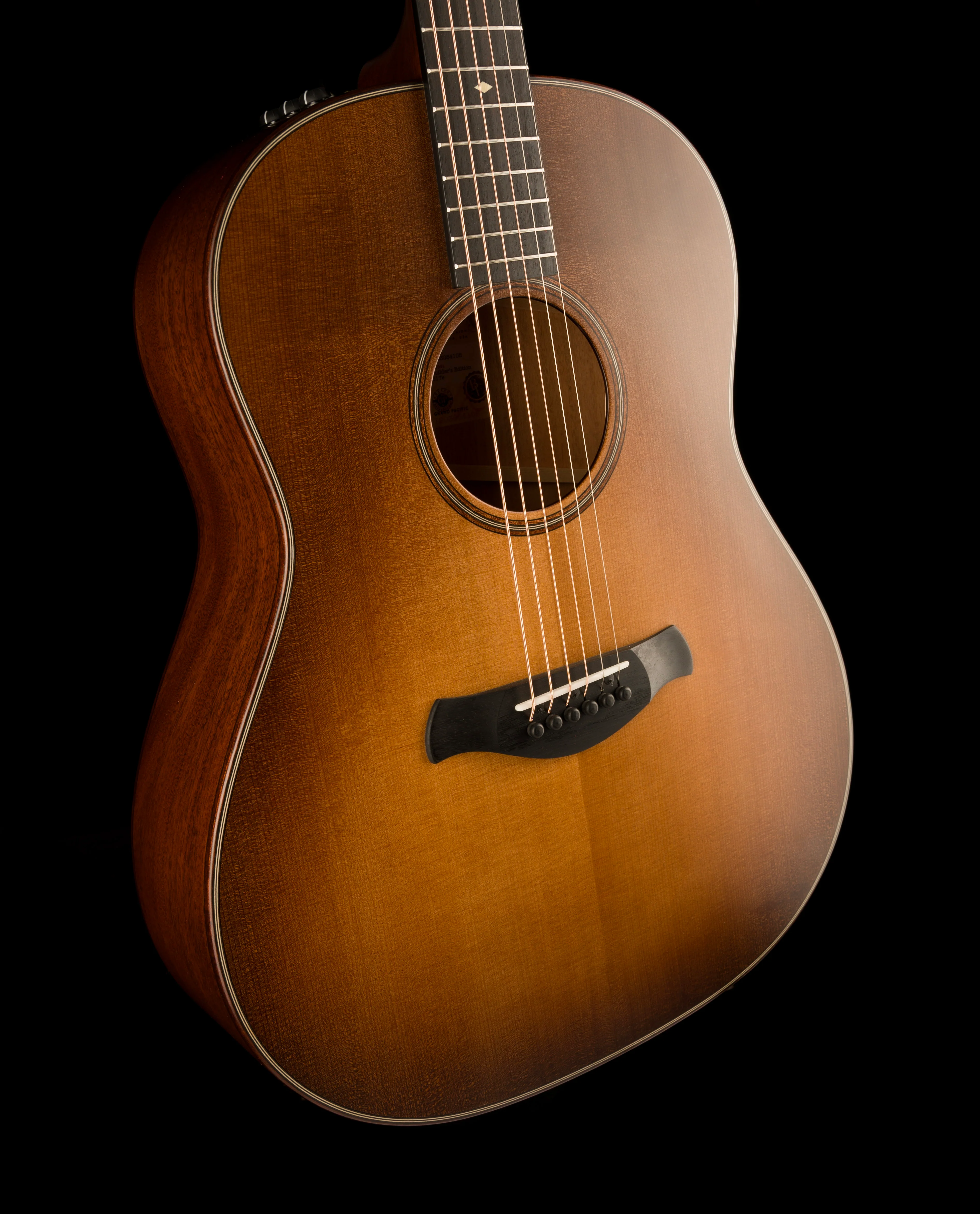 Taylor Builder's Edition 517e Grand Pacific Wild Honey Burst Acoustic Electric Guitar With Case - Serial # 1203054108  - Demo - Image 9