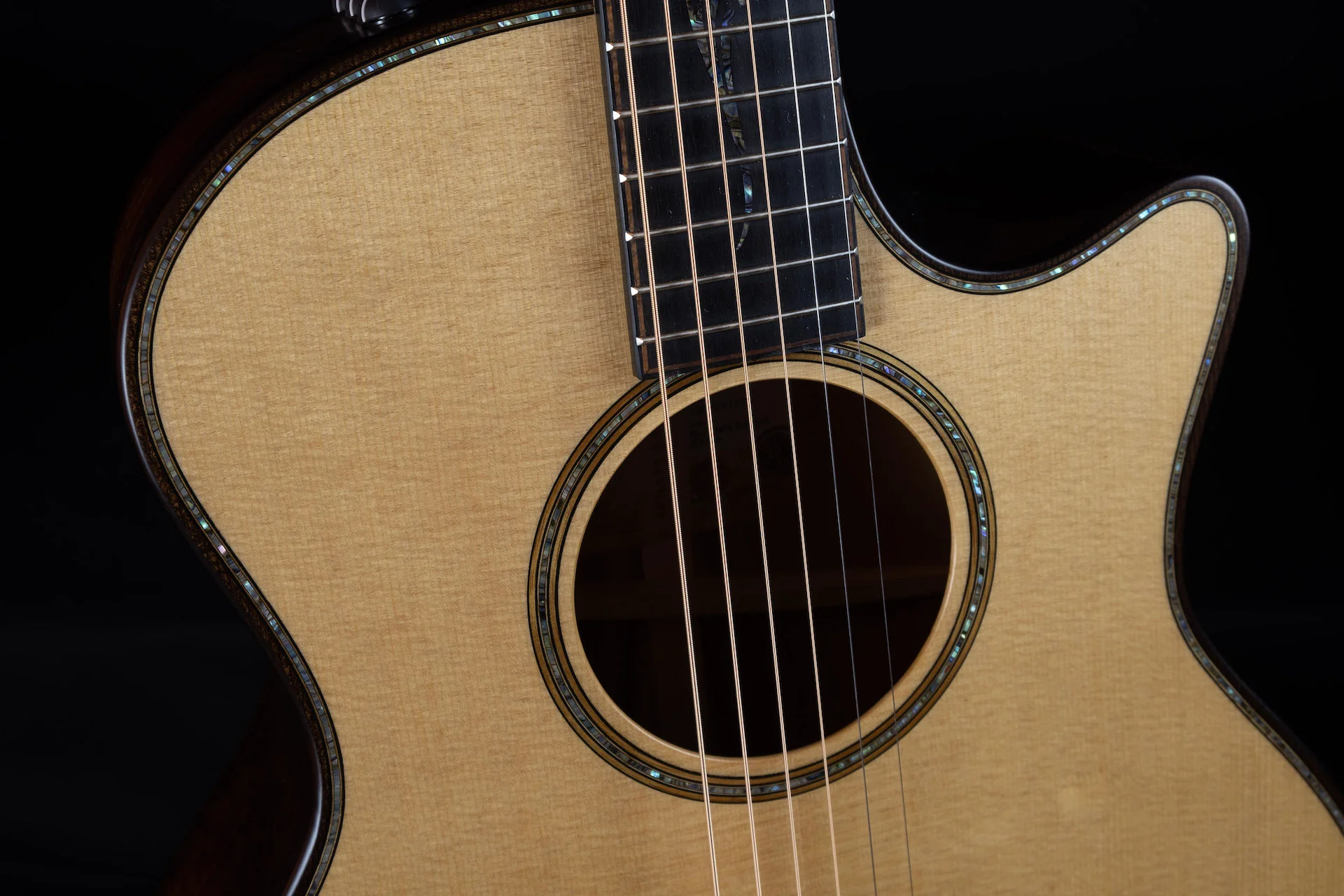 Taylor Builder's Edition K14ce Acoustic Electric Guitar With Case - Image 6