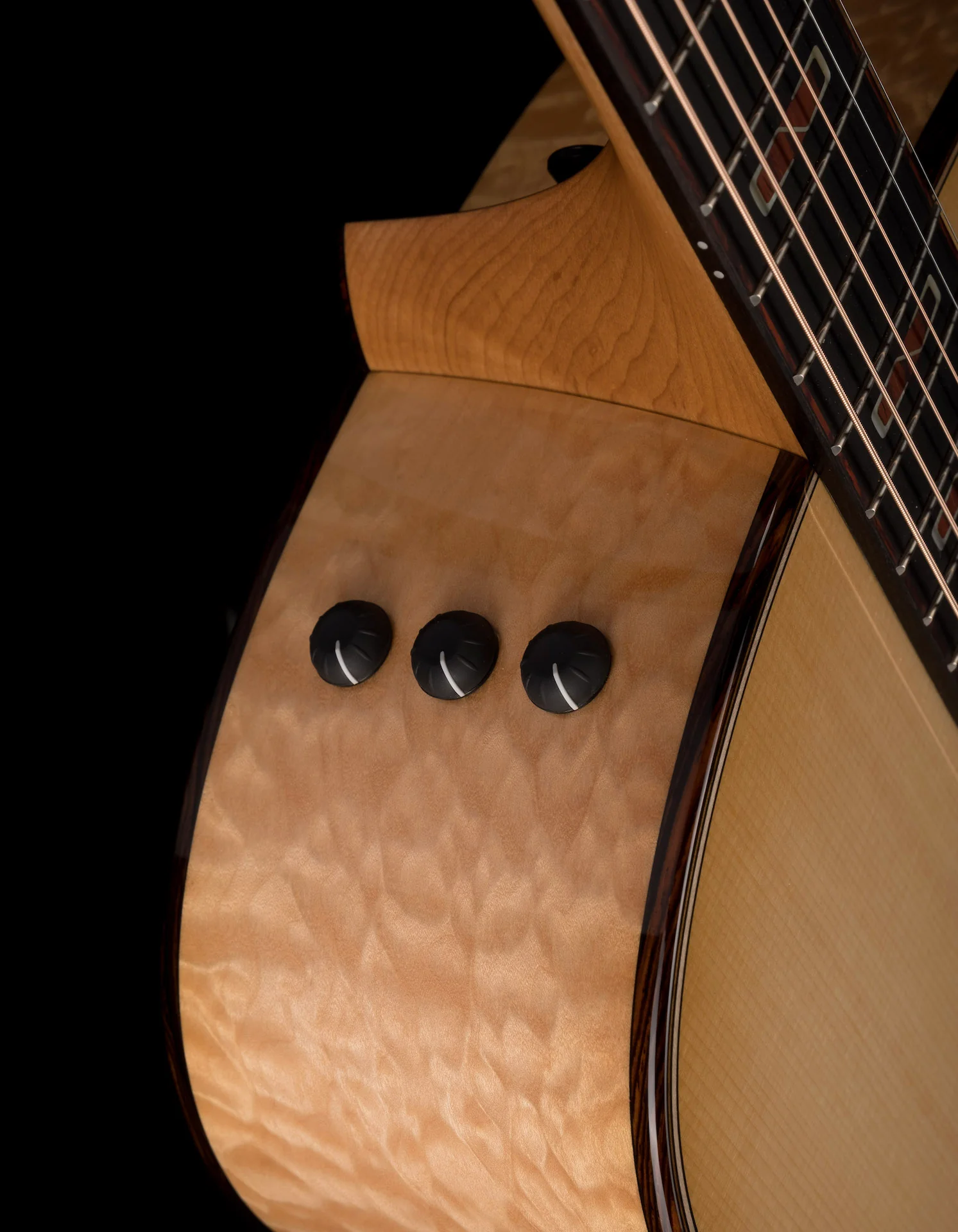 Taylor Custom Grand Orchestra Quilted Big Leaf Maple and Lutz Spruce Catch # 30 With Case - Image 11