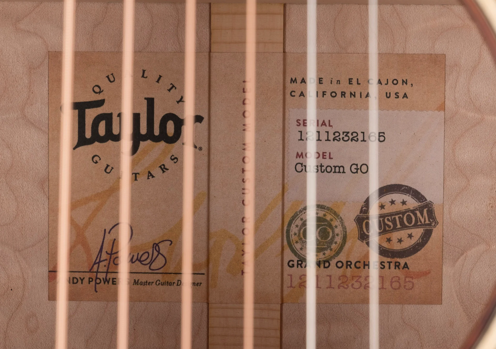 Taylor Custom Grand Orchestra Quilted Big Leaf Maple and Lutz Spruce Catch # 30 With Case - Image 12