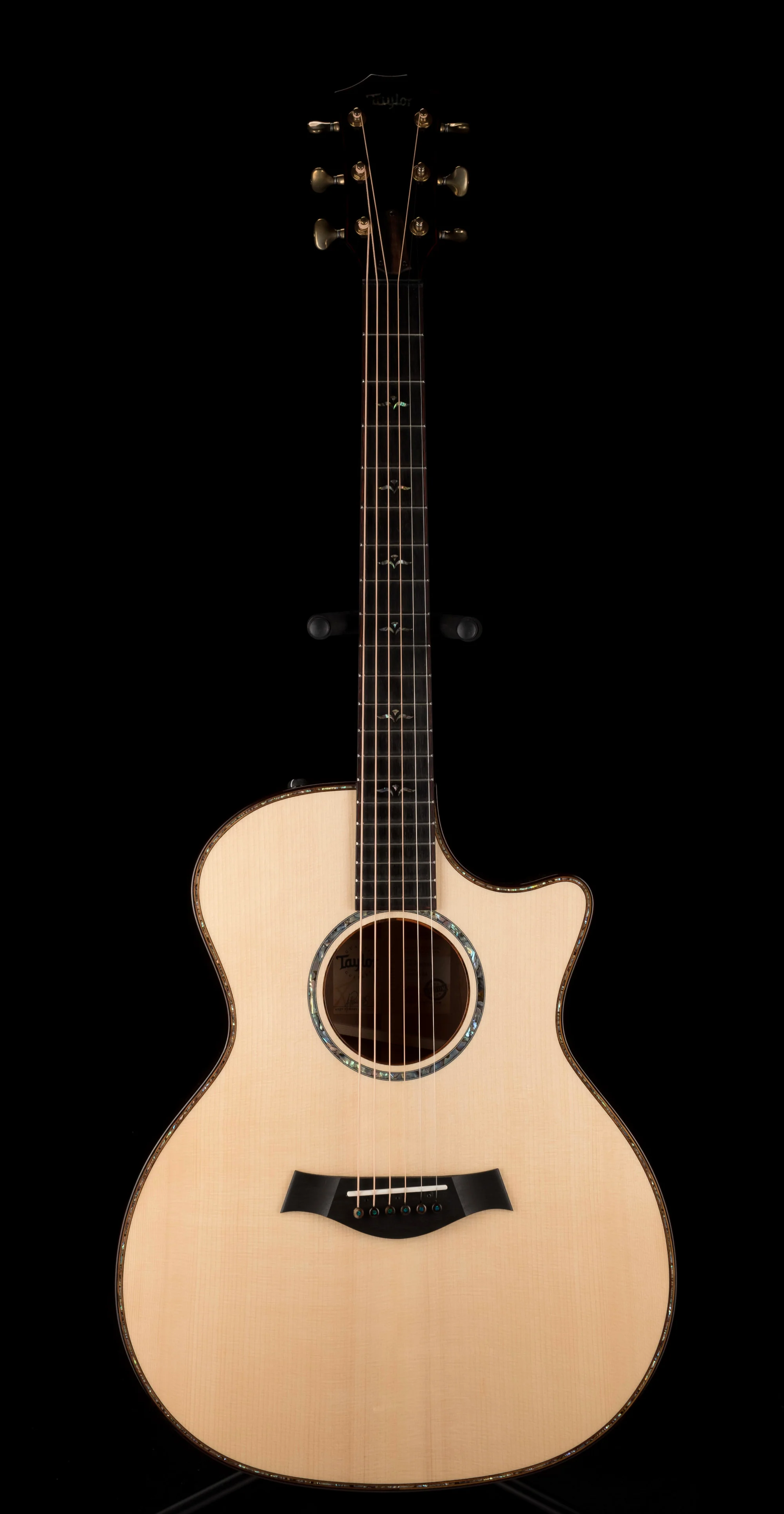 Taylor Custom Grand Auditorium Adirondack Spruce and Tasmanian Blackwood Natural With Case - Image 2