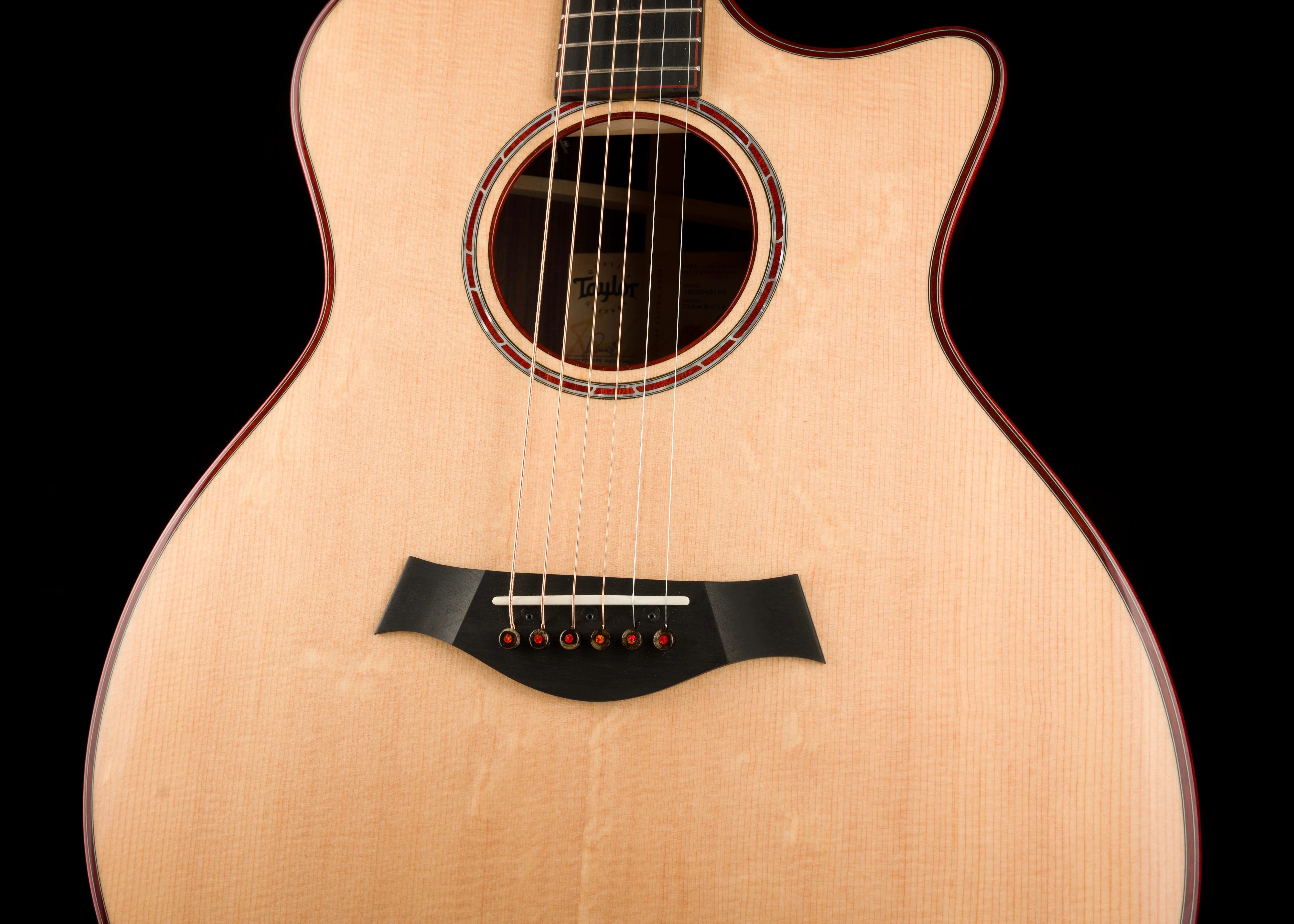 Taylor Custom Grand Auditorium C14ce Bearclaw Catch Event # 14 With Case - Image 7