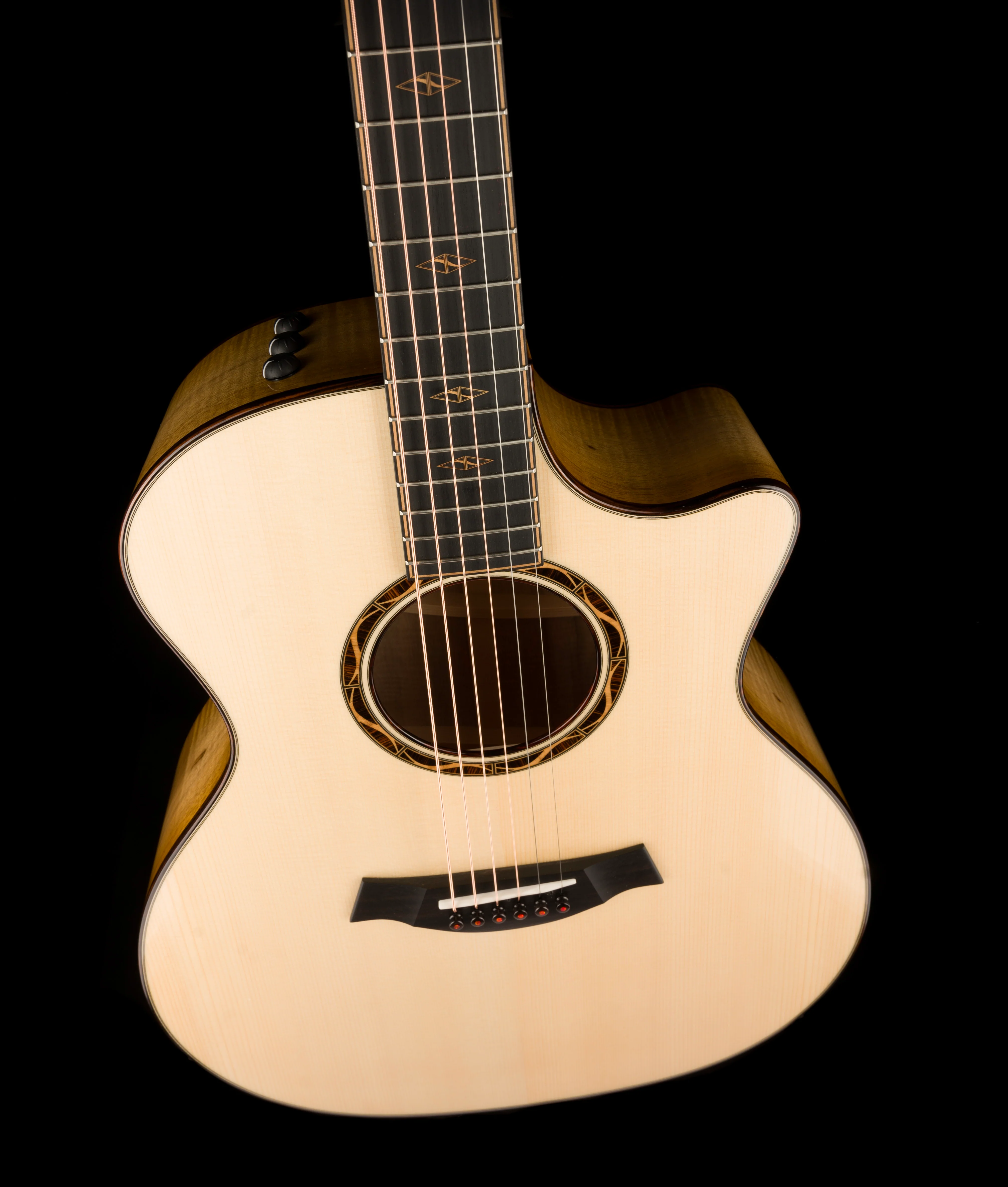 Taylor Custom Grand Auditorium C14ce Figured Myrtlewood Catch # 1 With Case - Image 5