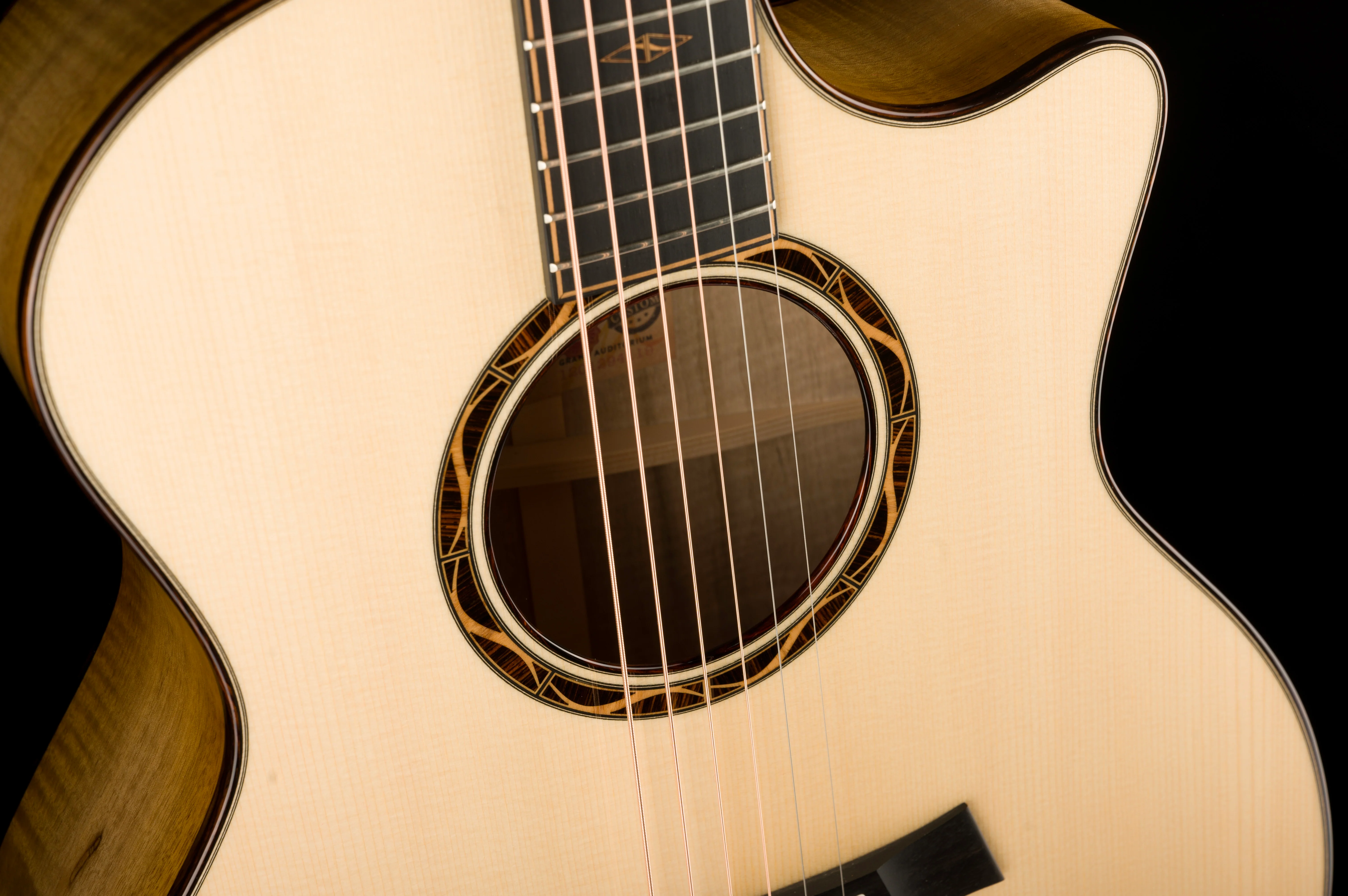 Taylor Custom Grand Auditorium C14ce Figured Myrtlewood Catch # 1 With Case - Image 8