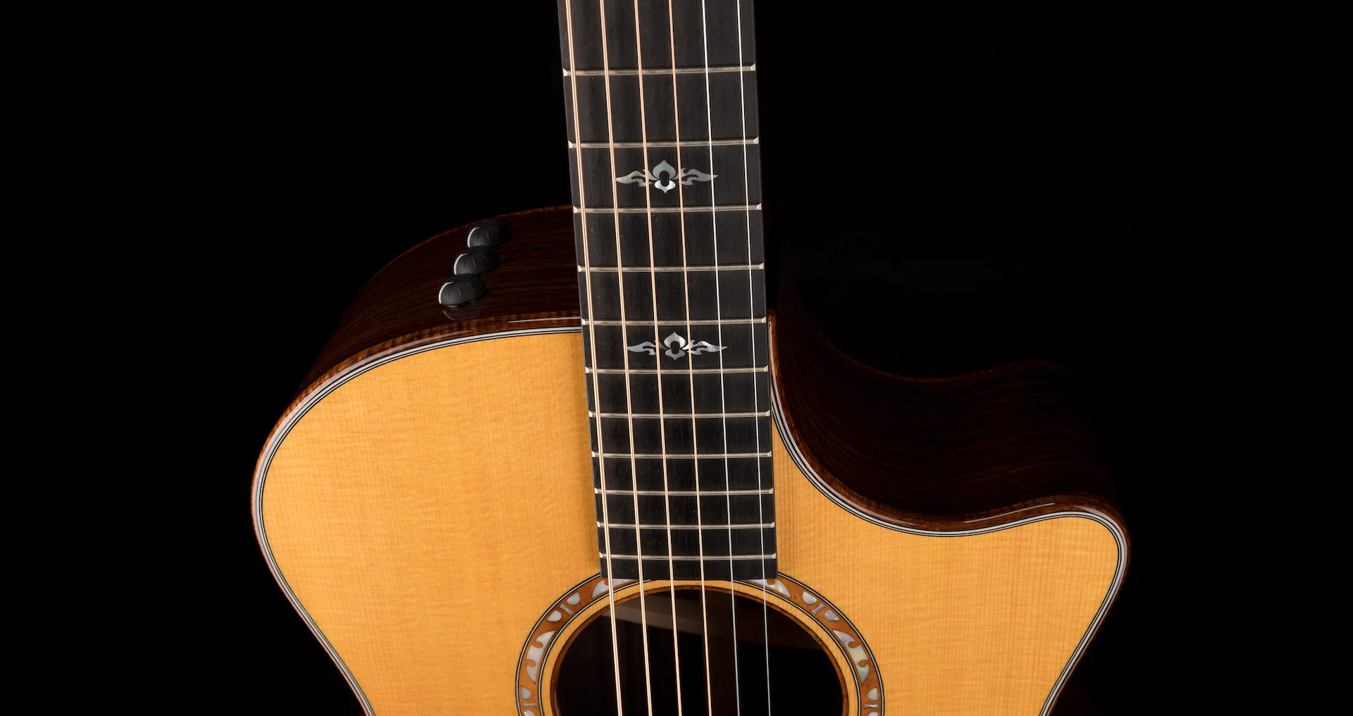 Taylor Custom Grand Auditorium C14ce Torrefied Sitka Spruce and Indian Rosewood - Catch Event # 6 - with Case - Image 3