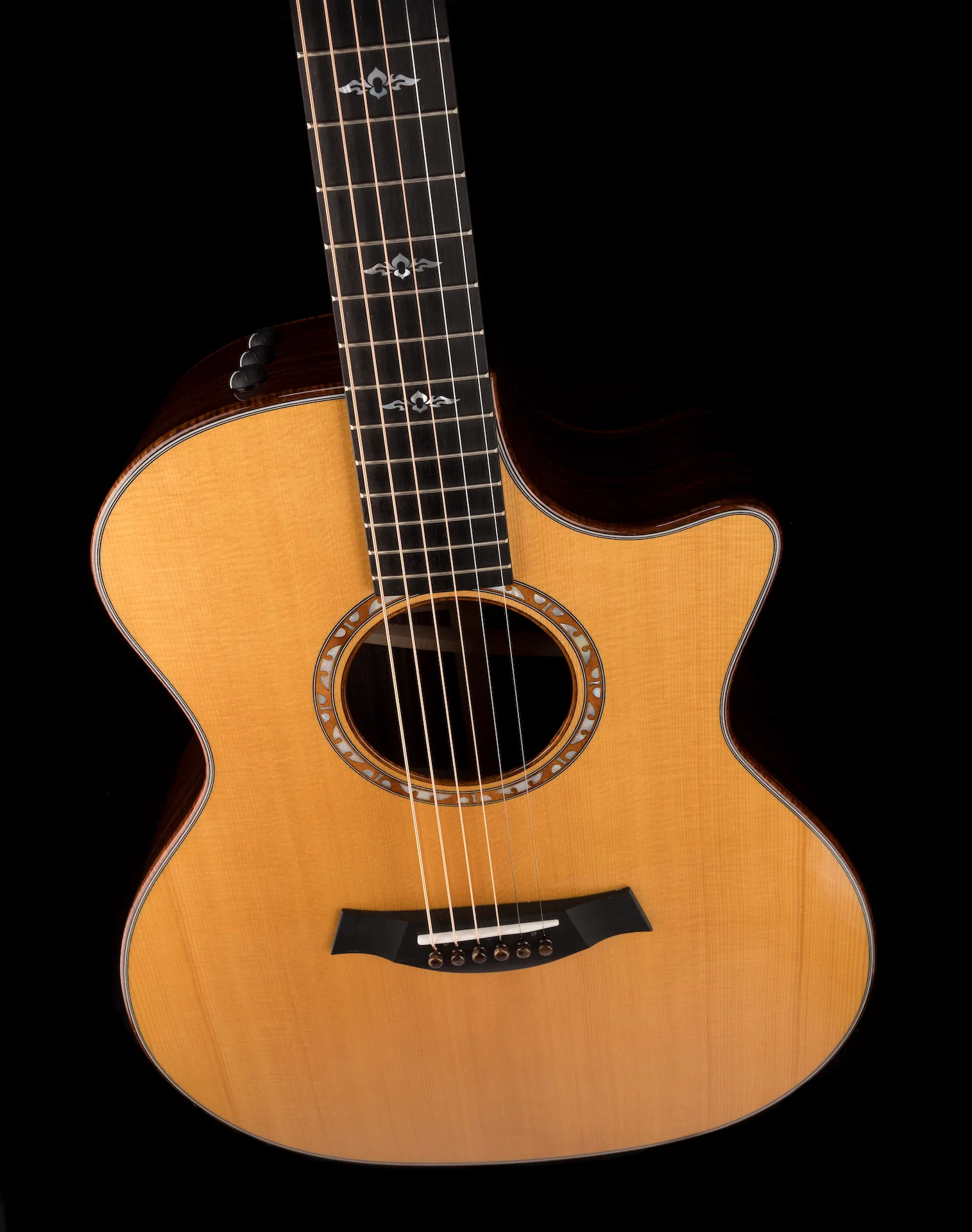 Taylor Custom Grand Auditorium C14ce Torrefied Sitka Spruce and Indian Rosewood - Catch Event # 6 - with Case - Image 4