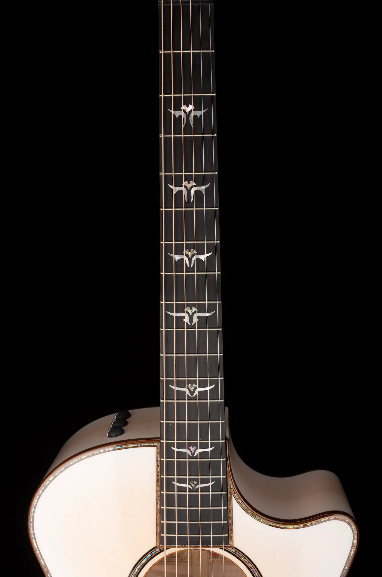 Taylor Custom Grand Auditorium C14ce Whitepearl Burst Catch Event # 22 With Case - Image 12